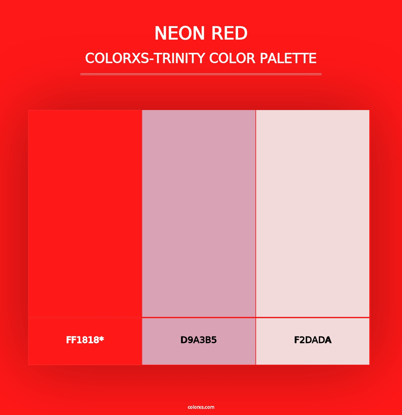 Neon Red - Colorxs Trinity Palette