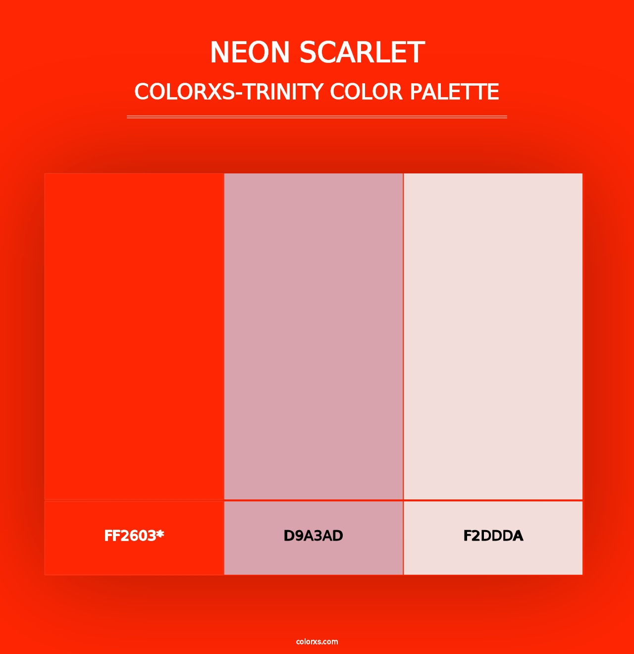 Neon Scarlet - Colorxs Trinity Palette