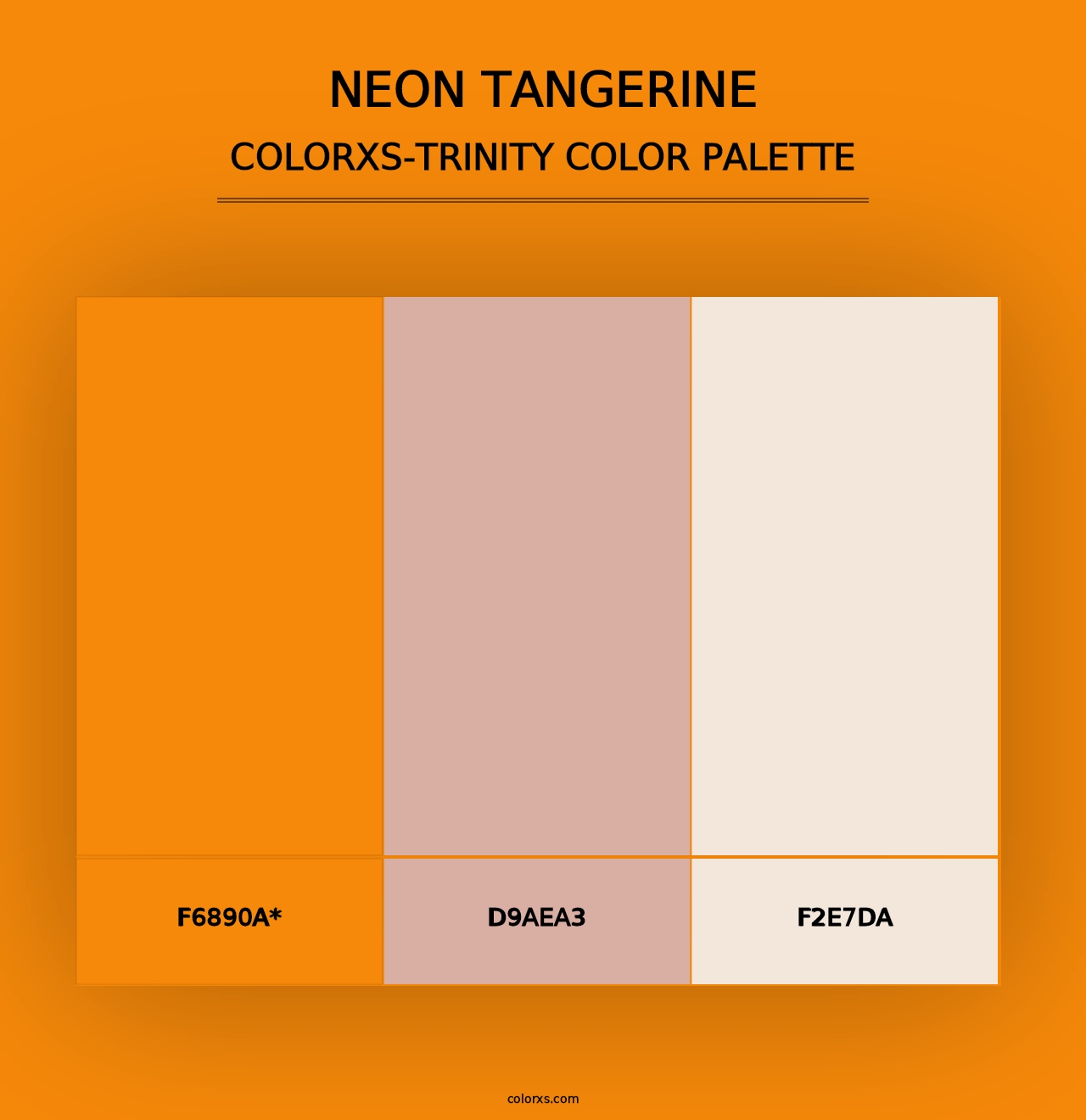 Neon Tangerine - Colorxs Trinity Palette