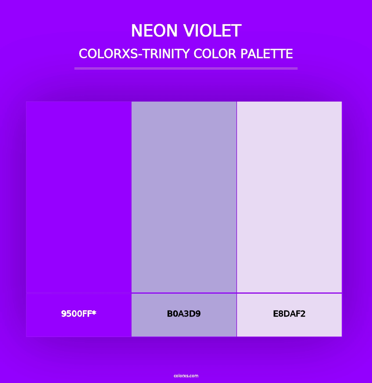 Neon Violet - Colorxs Trinity Palette