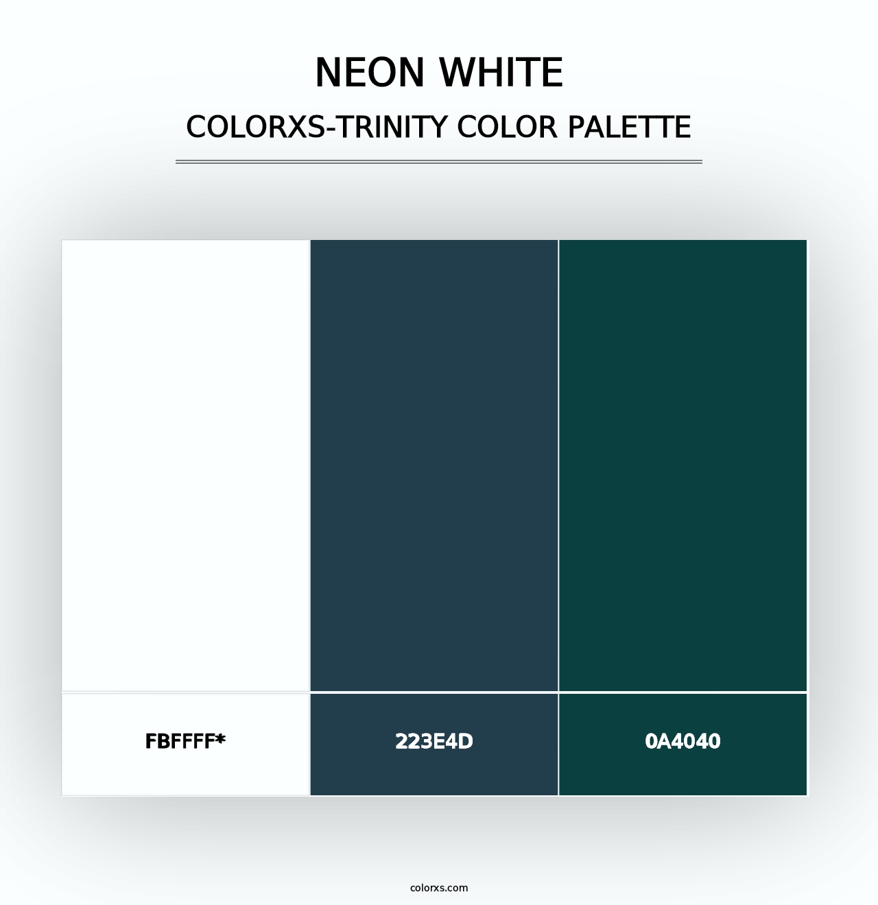 Neon White - Colorxs Trinity Palette