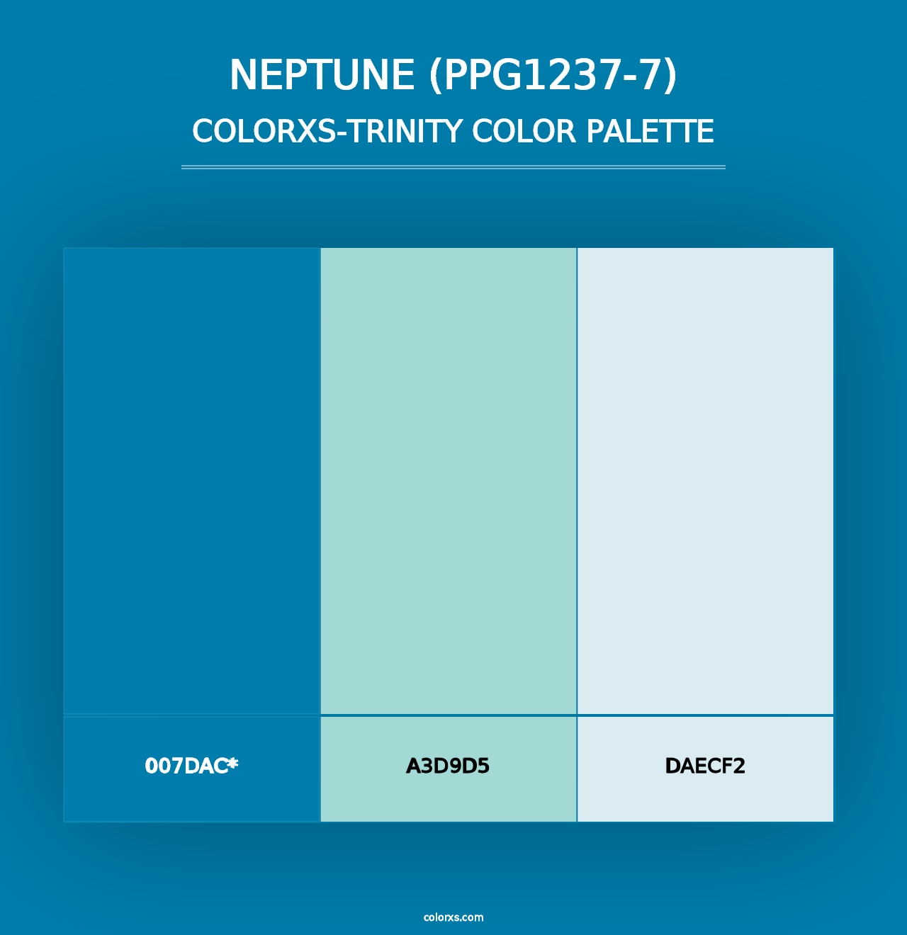 Neptune (PPG1237-7) - Colorxs Trinity Palette