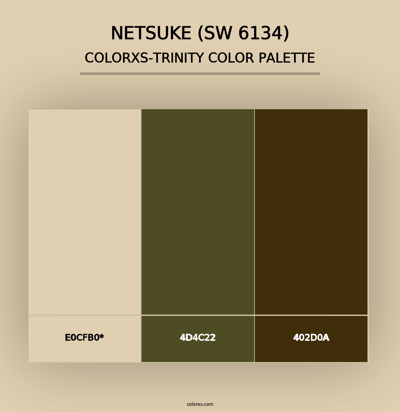 Netsuke (SW 6134) - Colorxs Trinity Palette