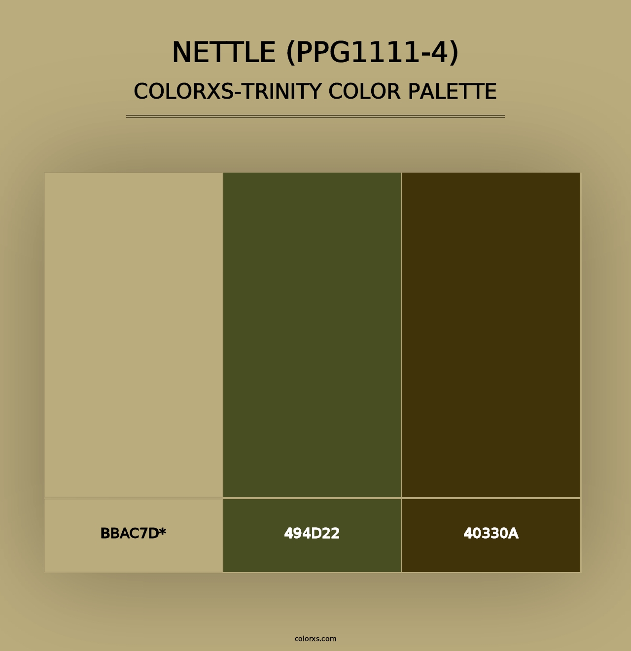 Nettle (PPG1111-4) - Colorxs Trinity Palette