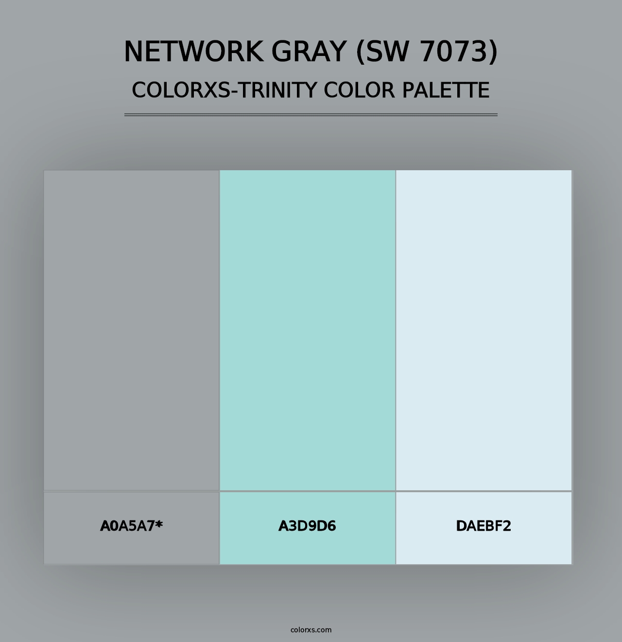 Network Gray (SW 7073) - Colorxs Trinity Palette