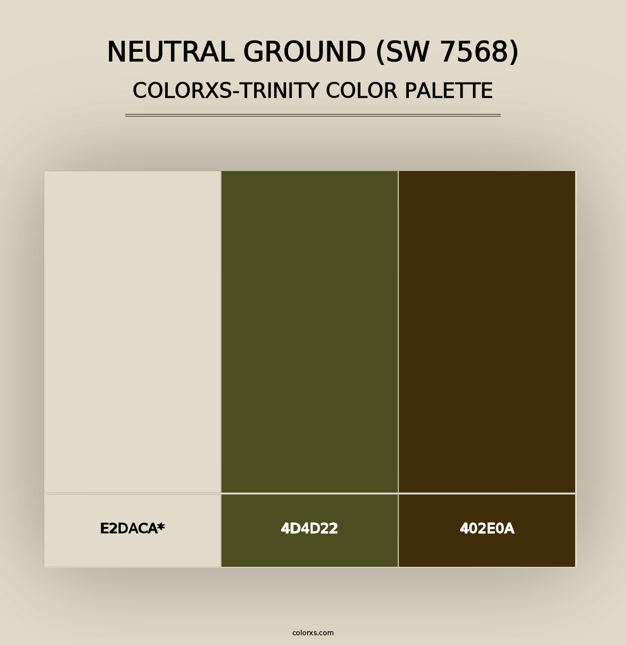 Neutral Ground (SW 7568) - Colorxs Trinity Palette