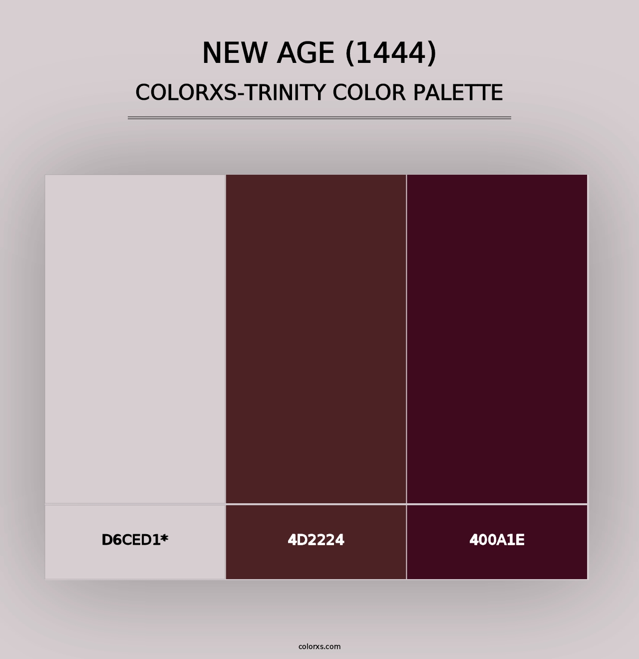 New Age (1444) - Colorxs Trinity Palette