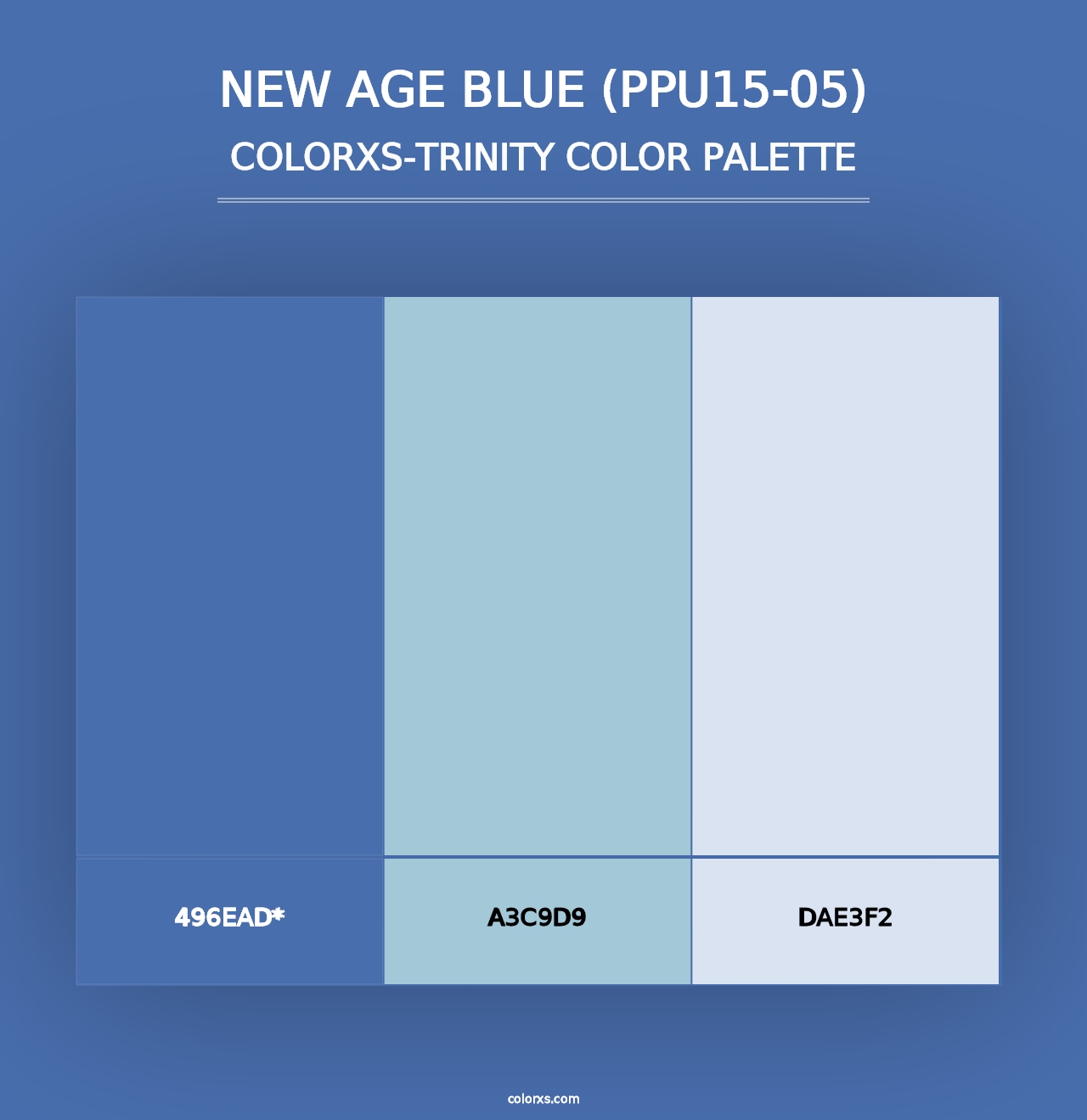 New Age Blue (PPU15-05) - Colorxs Trinity Palette