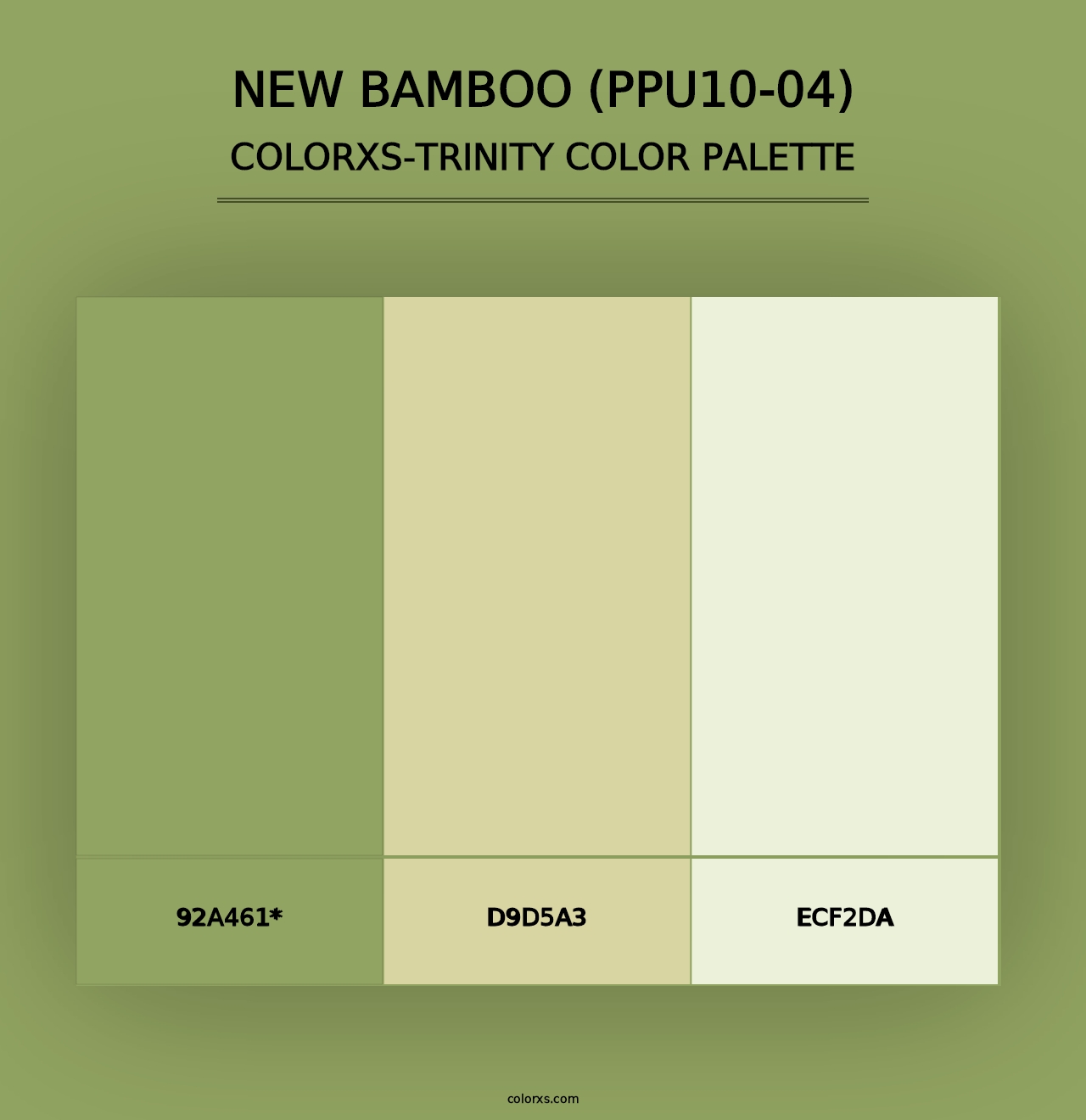 New Bamboo (PPU10-04) - Colorxs Trinity Palette