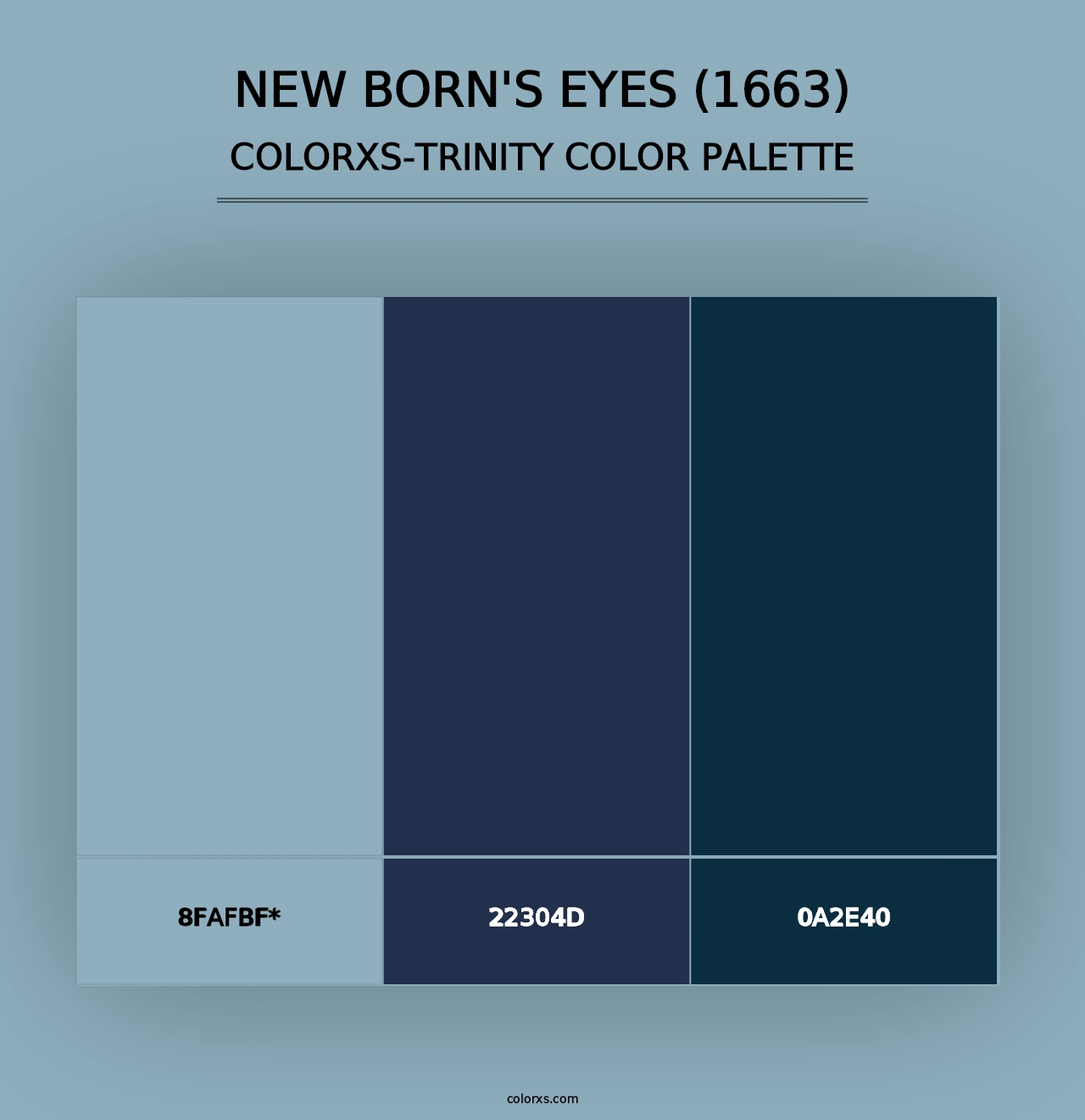 New Born's Eyes (1663) - Colorxs Trinity Palette