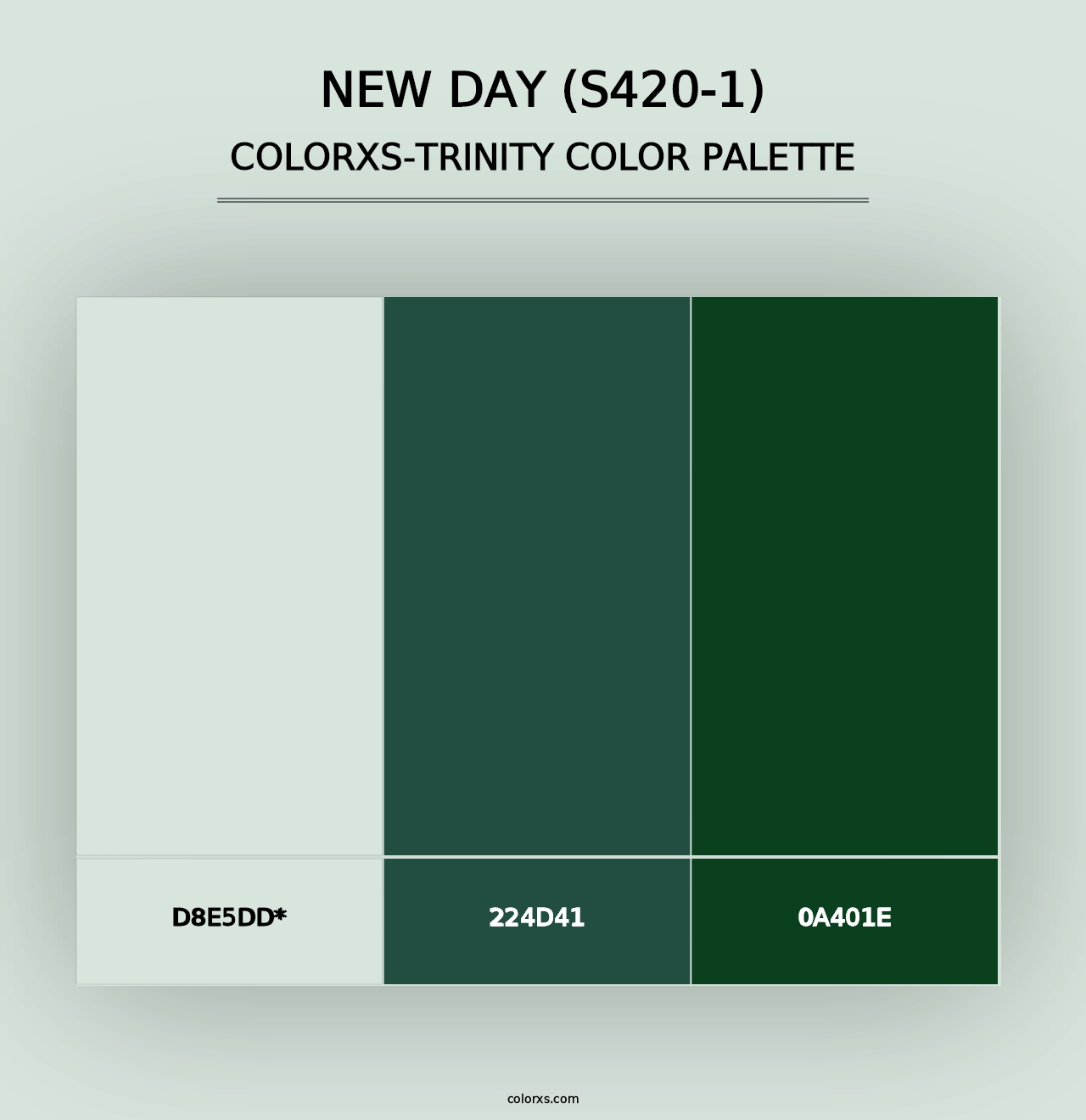 New Day (S420-1) - Colorxs Trinity Palette