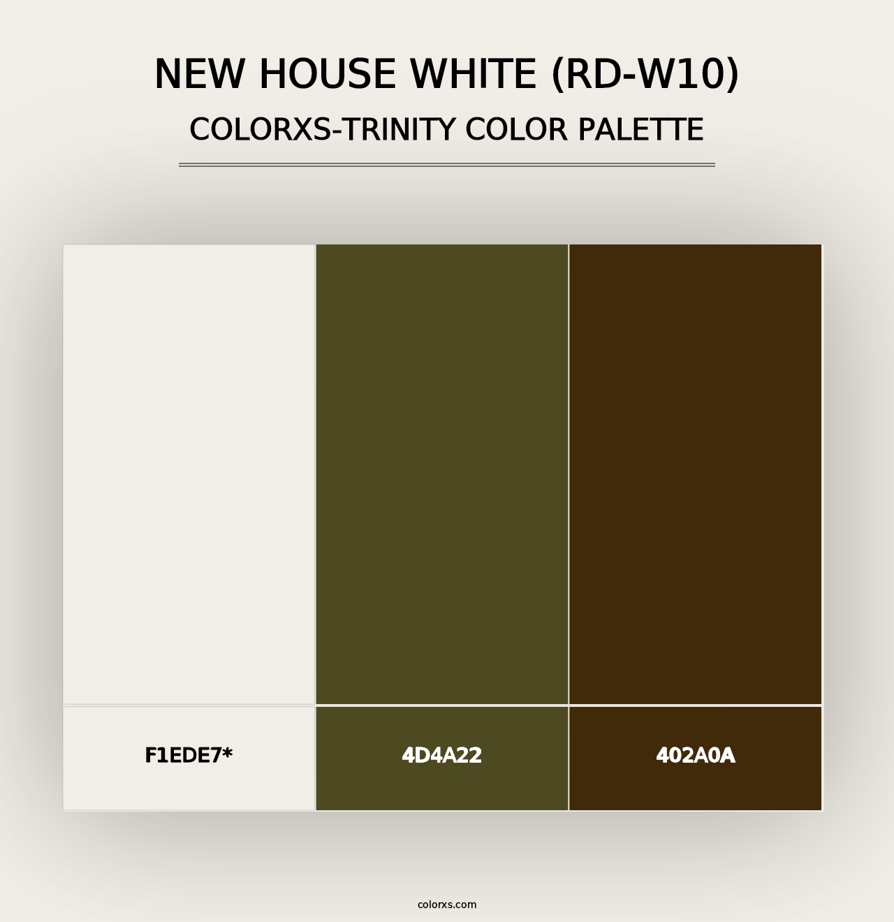 New House White (RD-W10) - Colorxs Trinity Palette