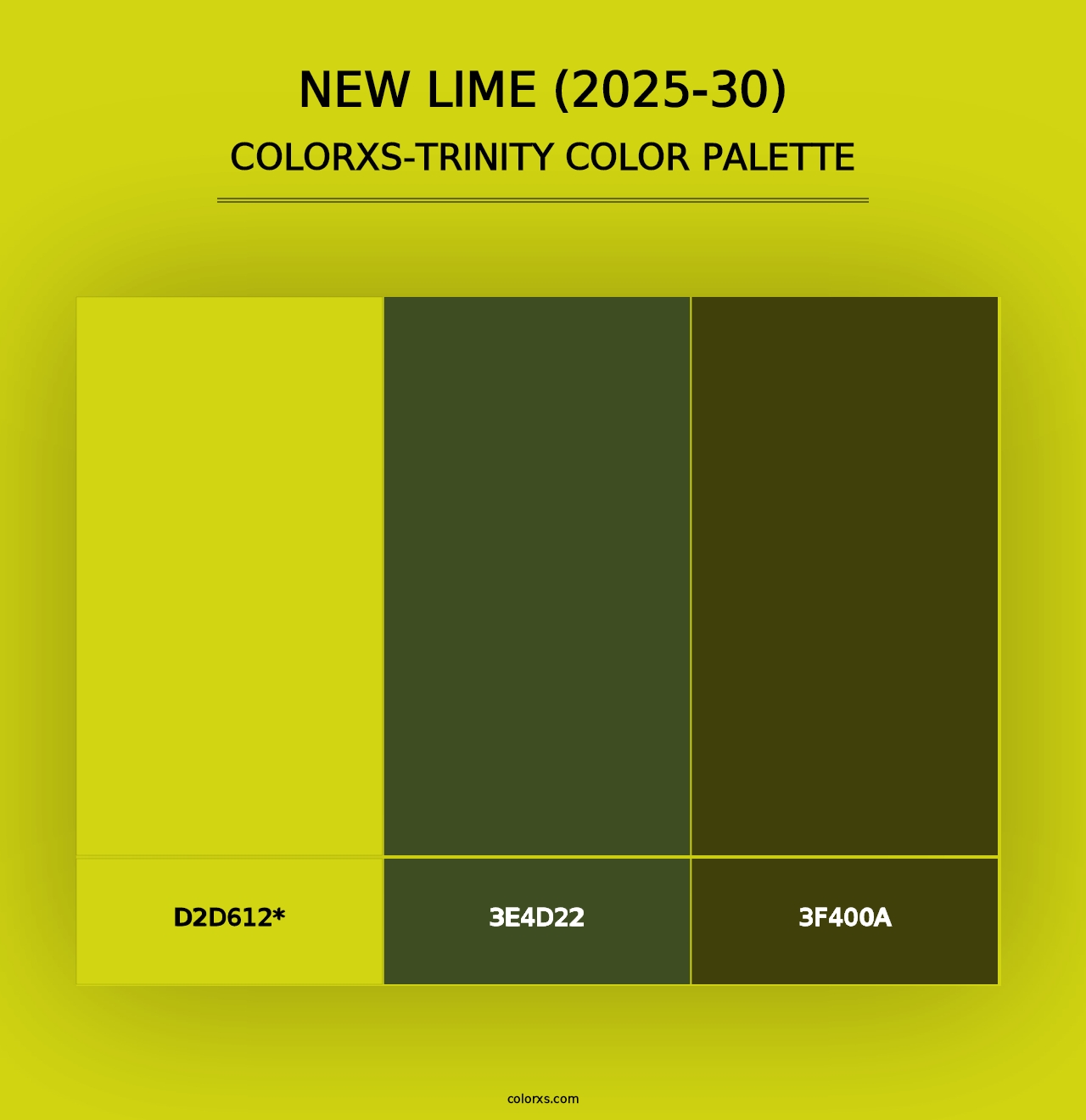 New Lime (2025-30) - Colorxs Trinity Palette