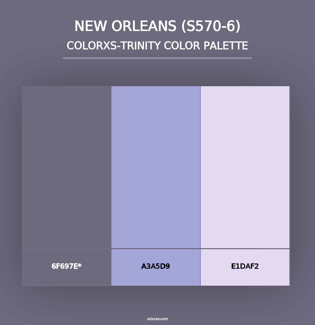 New Orleans (S570-6) - Colorxs Trinity Palette