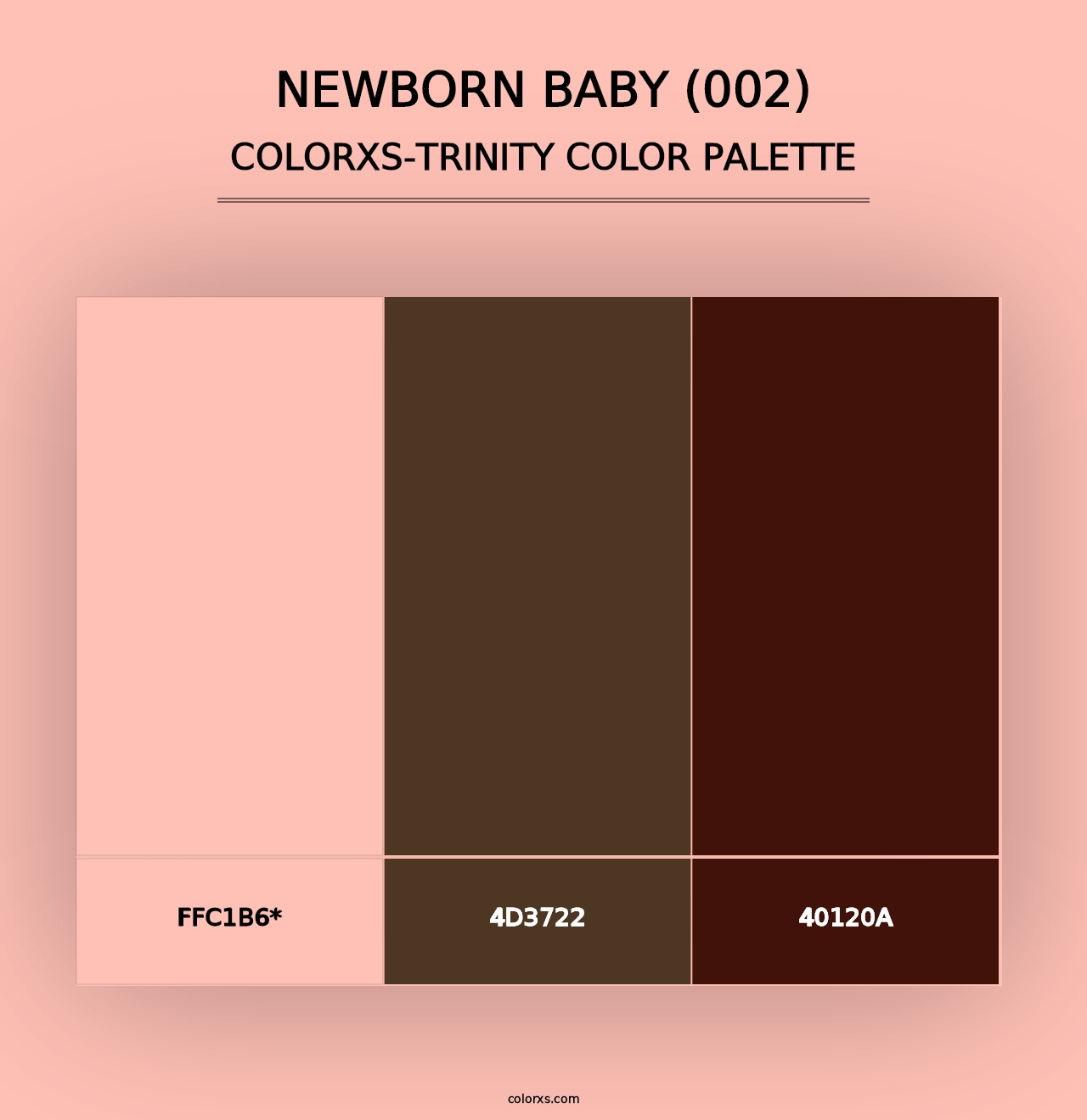 Newborn Baby (002) - Colorxs Trinity Palette