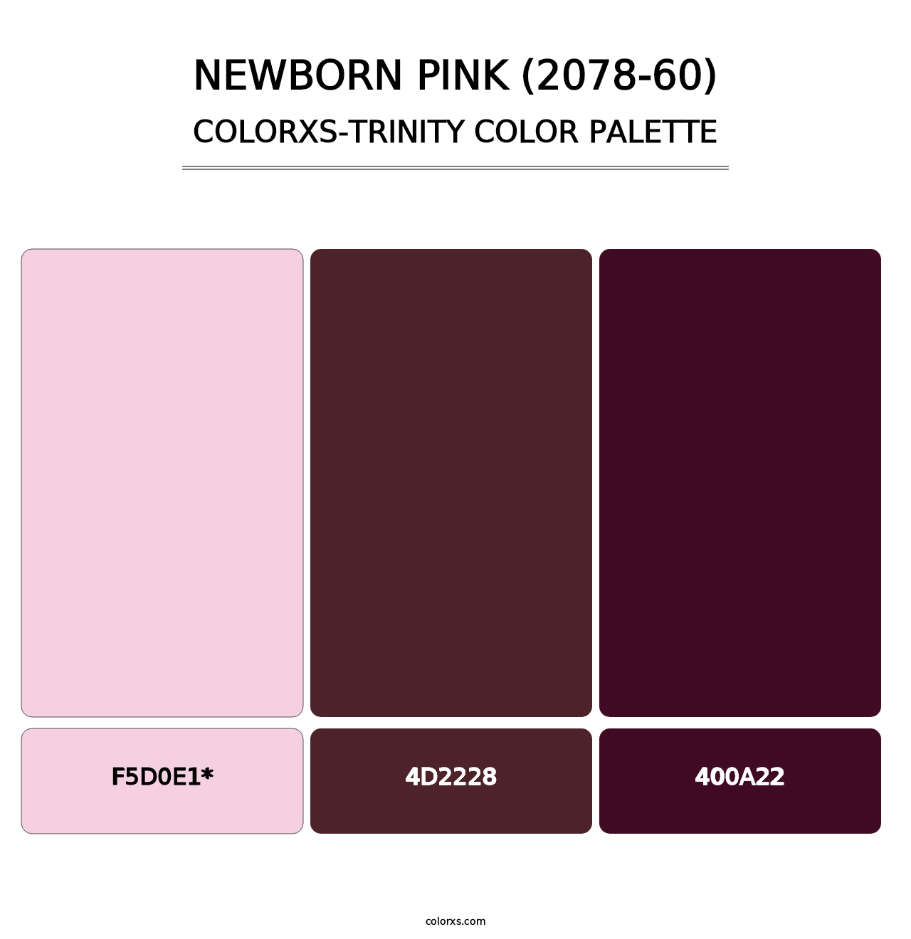 Newborn Pink (2078-60) - Colorxs Trinity Palette