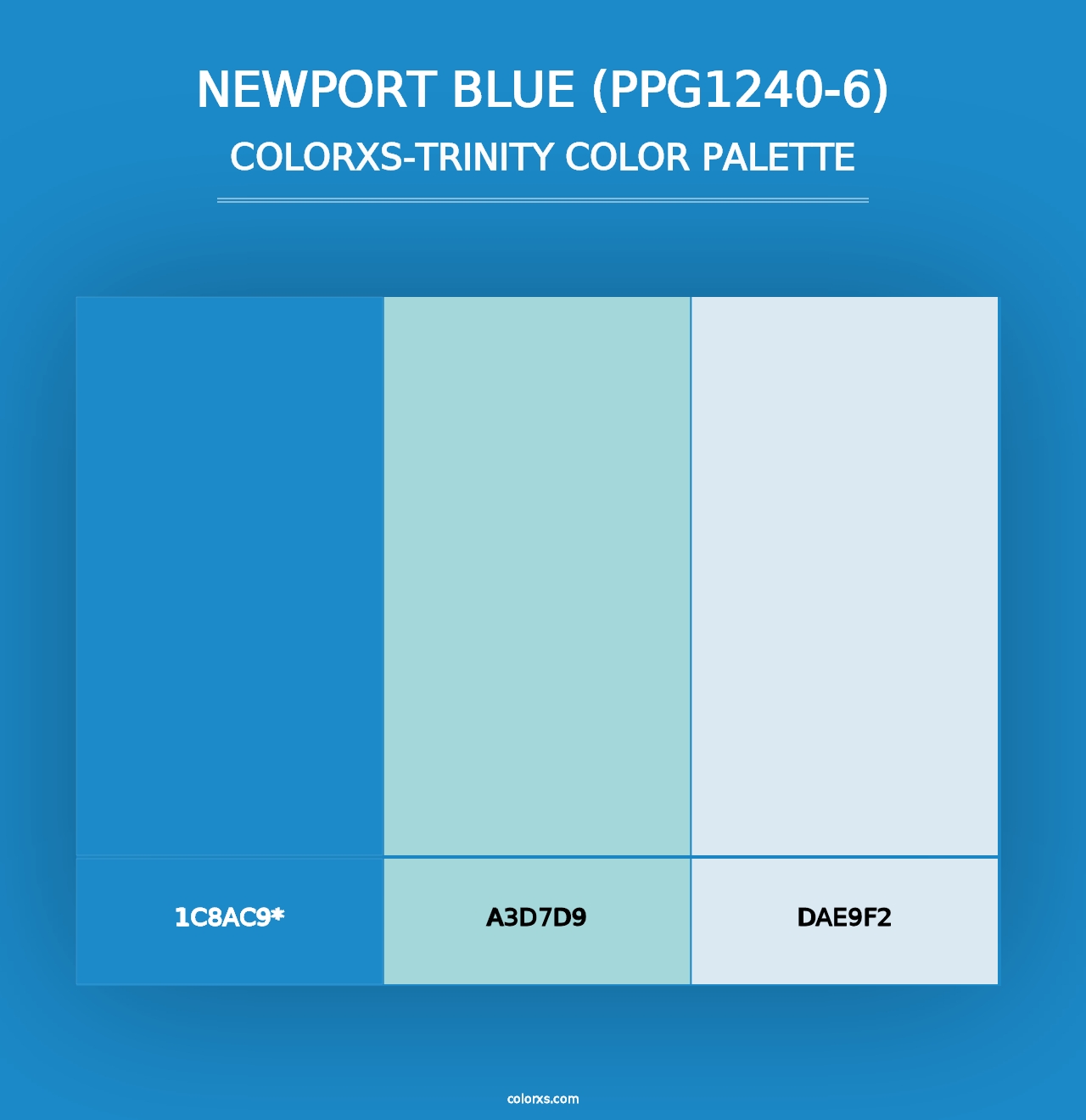 Newport Blue (PPG1240-6) - Colorxs Trinity Palette