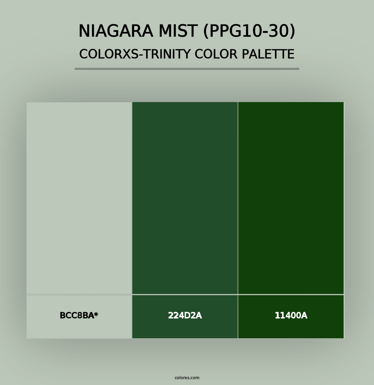 Niagara Mist (PPG10-30) - Colorxs Trinity Palette