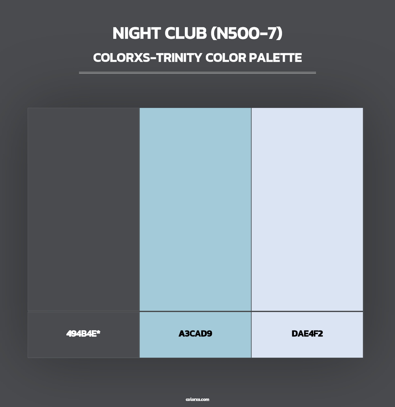 Night Club (N500-7) - Colorxs Trinity Palette