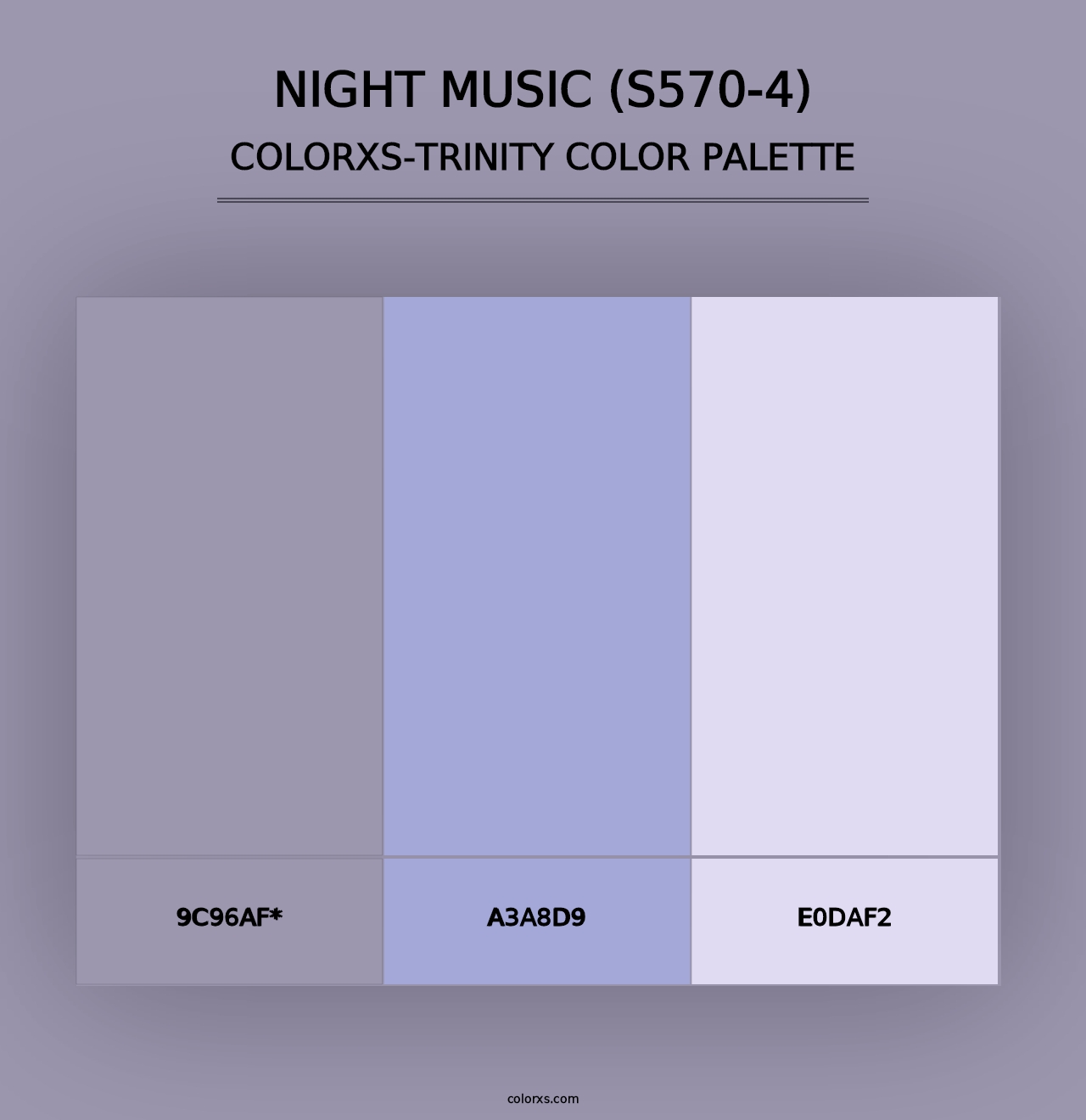 Night Music (S570-4) - Colorxs Trinity Palette