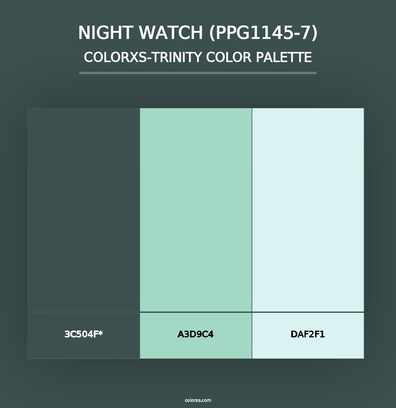 Night Watch (PPG1145-7) - Colorxs Trinity Palette