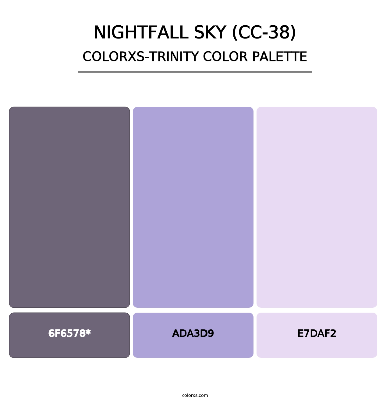 Nightfall Sky (CC-38) - Colorxs Trinity Palette