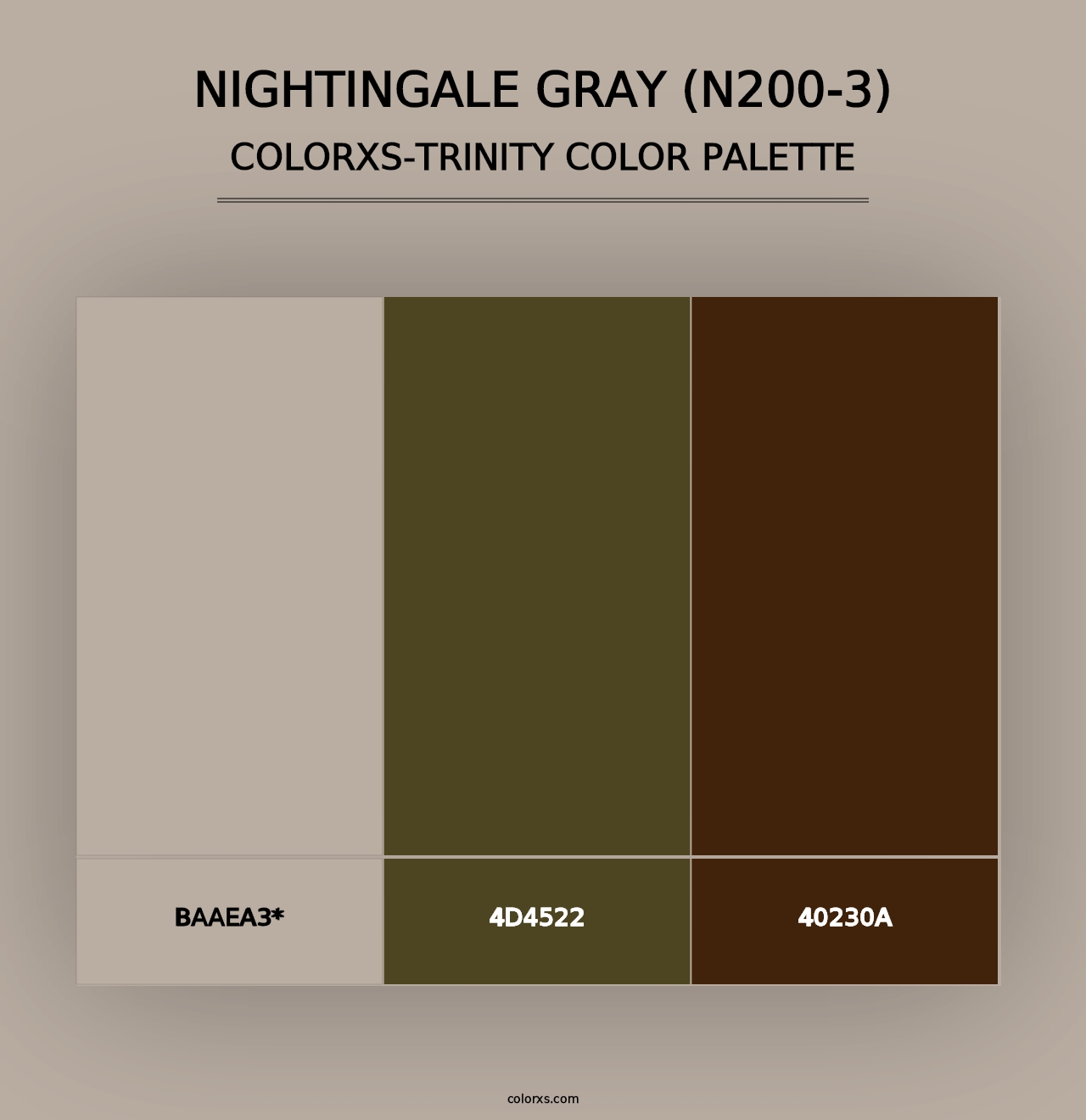 Nightingale Gray (N200-3) - Colorxs Trinity Palette