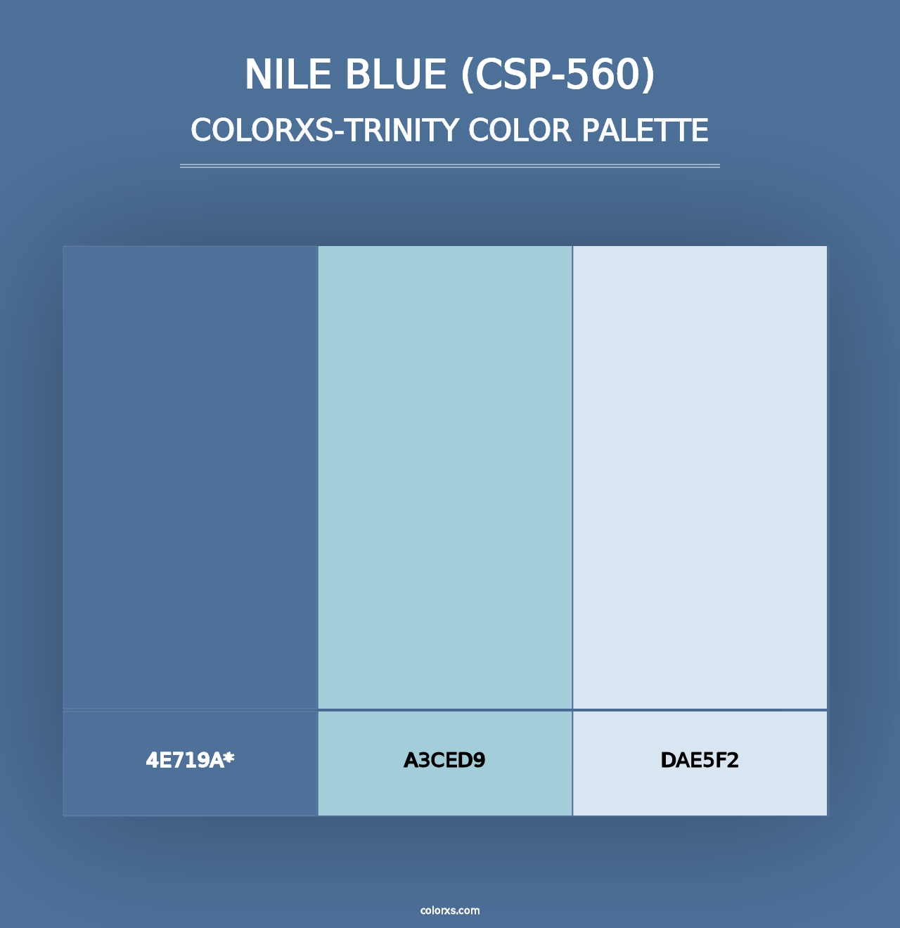 Nile Blue (CSP-560) - Colorxs Trinity Palette