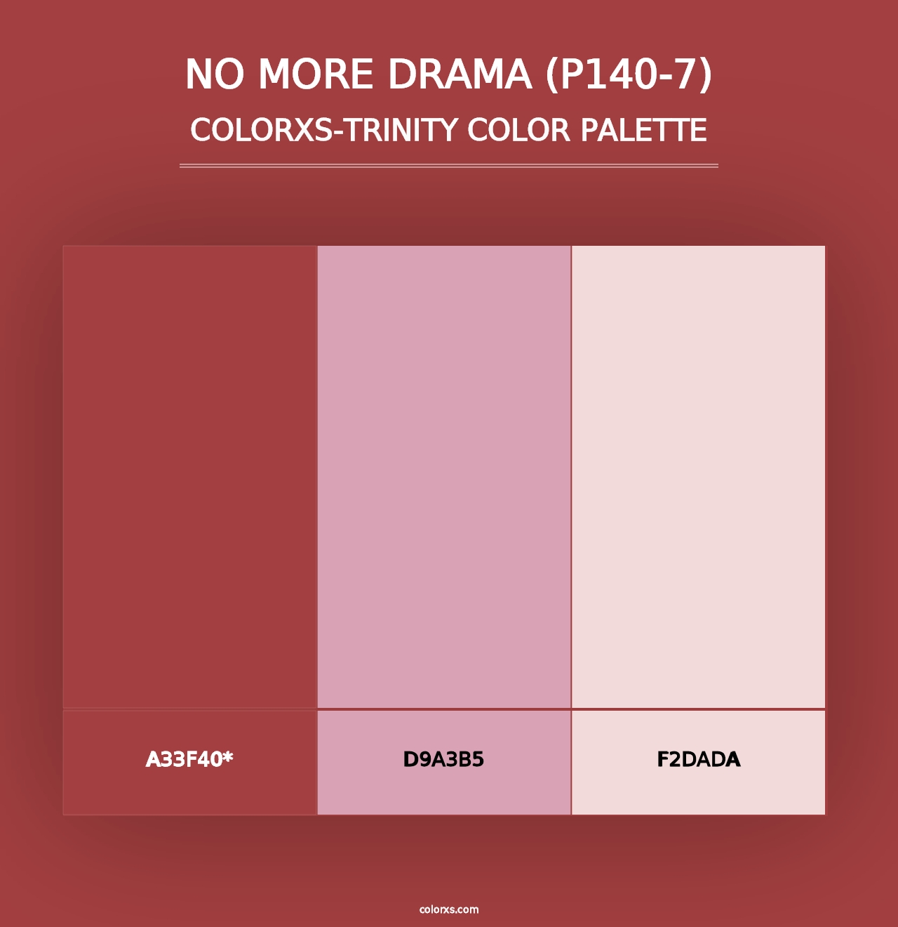 No More Drama (P140-7) - Colorxs Trinity Palette