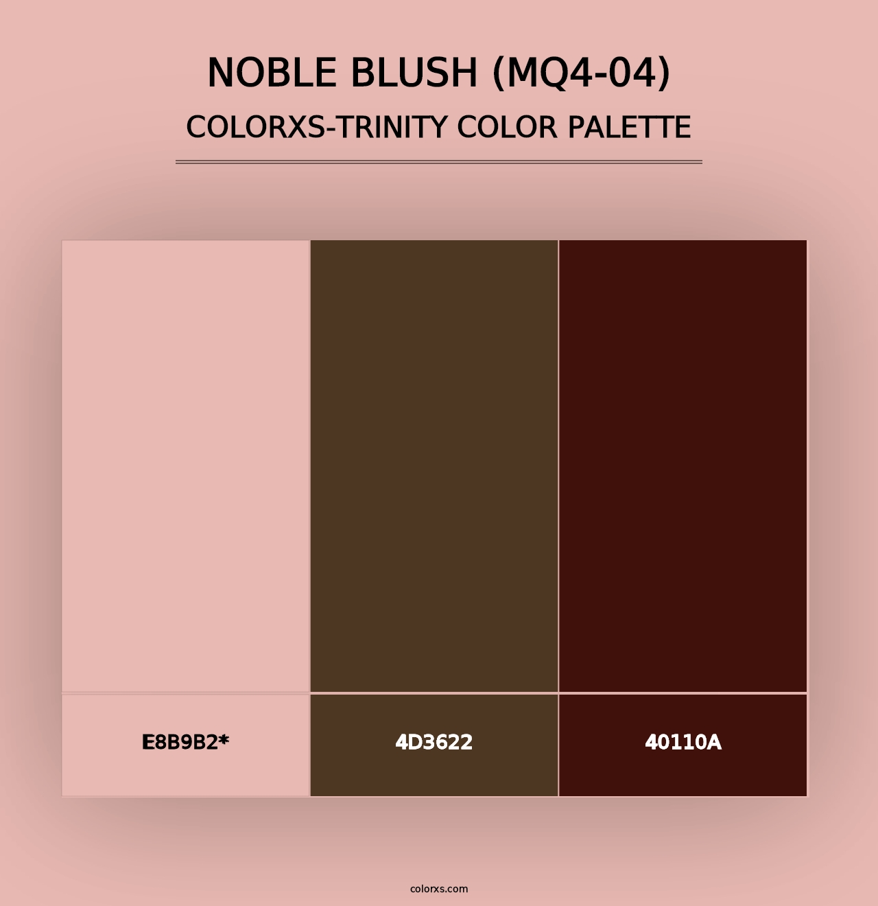 Noble Blush (MQ4-04) - Colorxs Trinity Palette