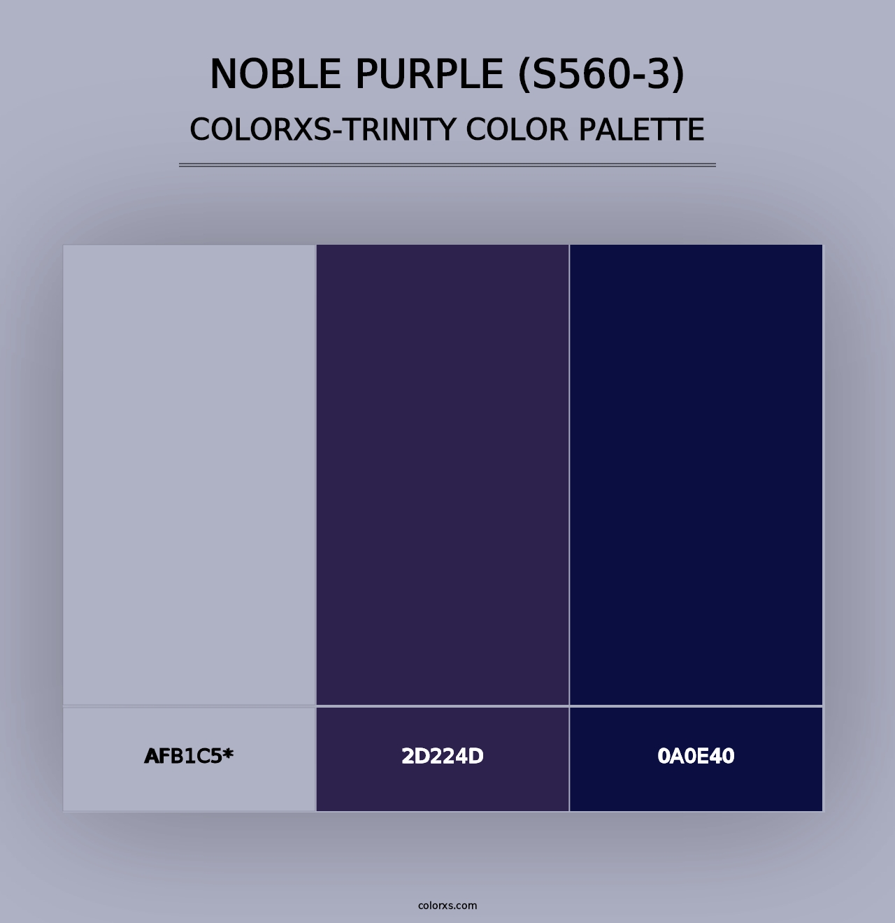 Noble Purple (S560-3) - Colorxs Trinity Palette