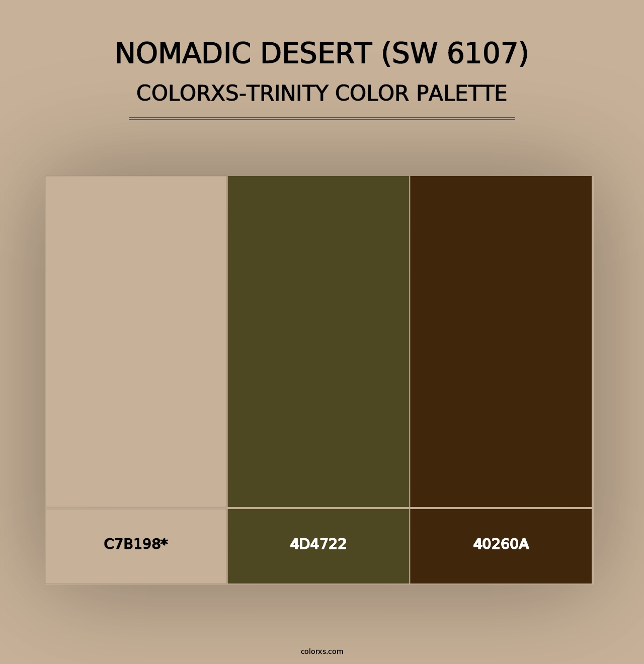 Nomadic Desert (SW 6107) - Colorxs Trinity Palette