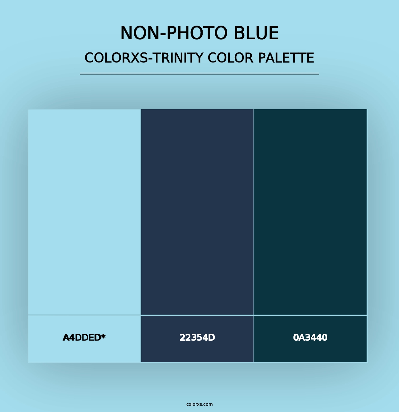 Non-photo Blue - Colorxs Trinity Palette