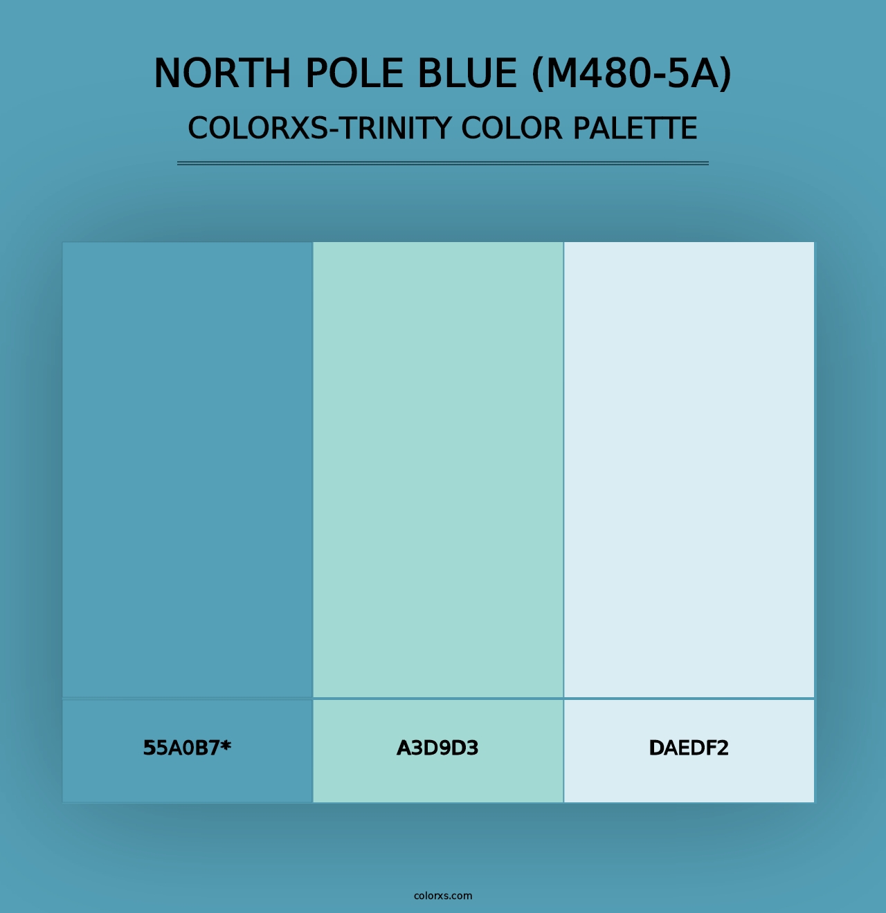 North Pole Blue (M480-5A) - Colorxs Trinity Palette