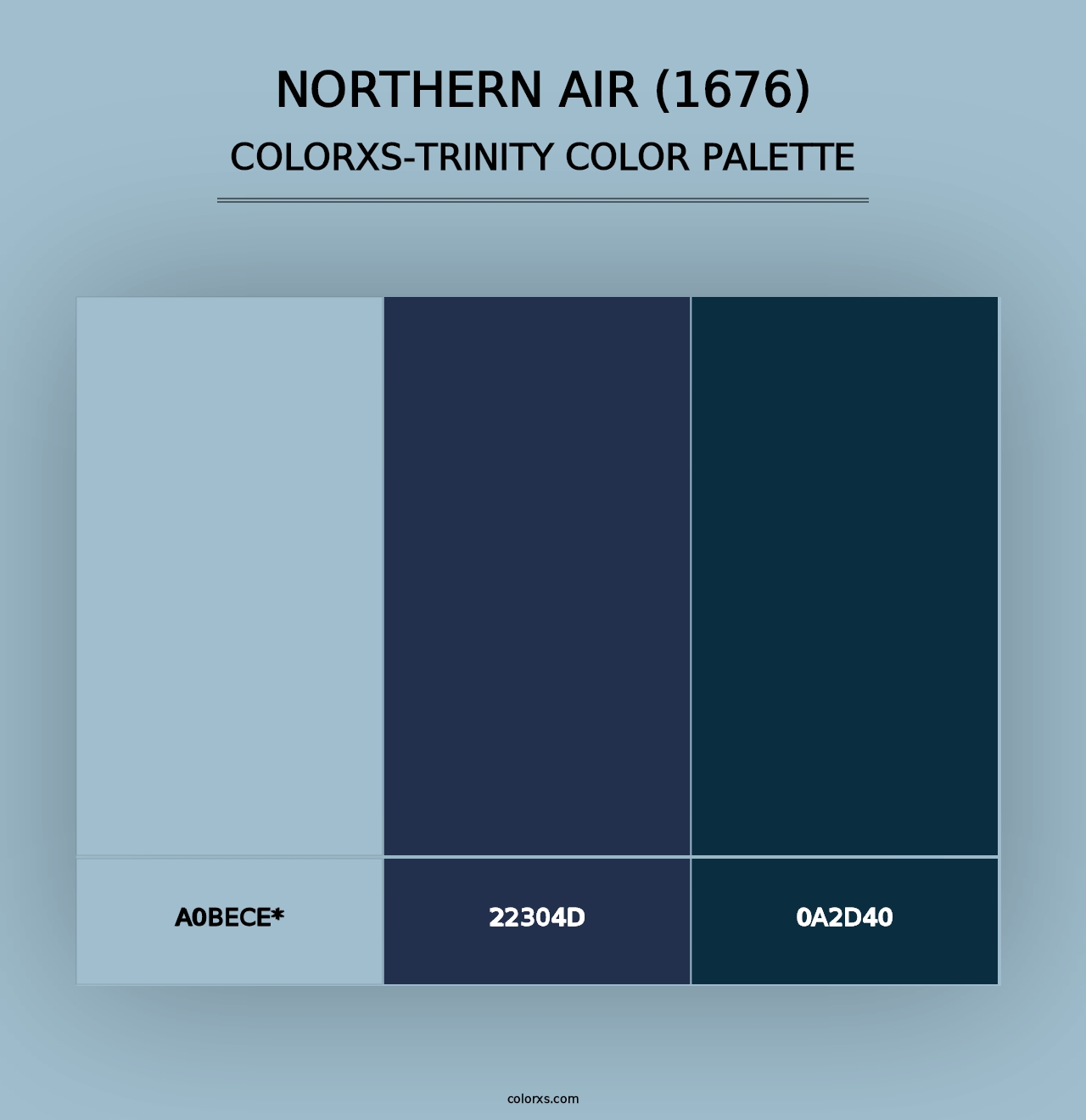 Northern Air (1676) - Colorxs Trinity Palette