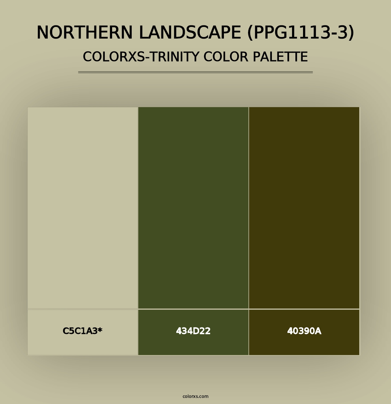 Northern Landscape (PPG1113-3) - Colorxs Trinity Palette