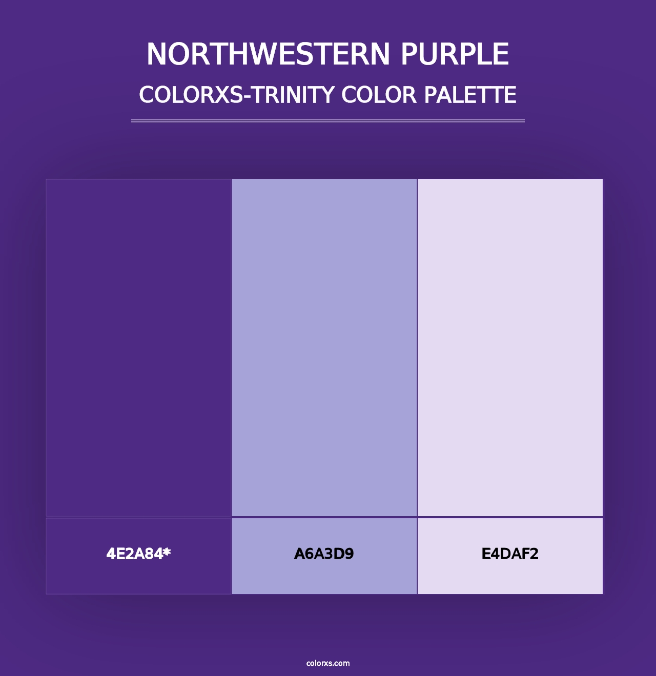 Northwestern Purple - Colorxs Trinity Palette