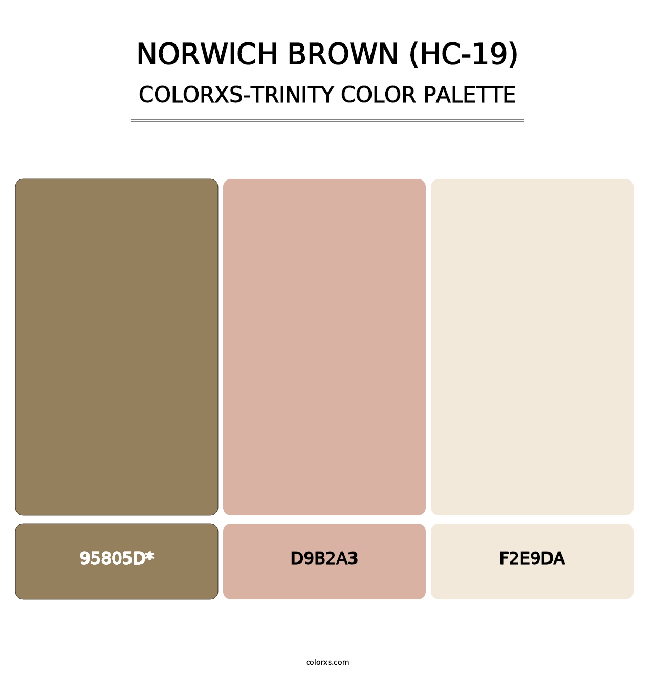 Norwich Brown (HC-19) - Colorxs Trinity Palette