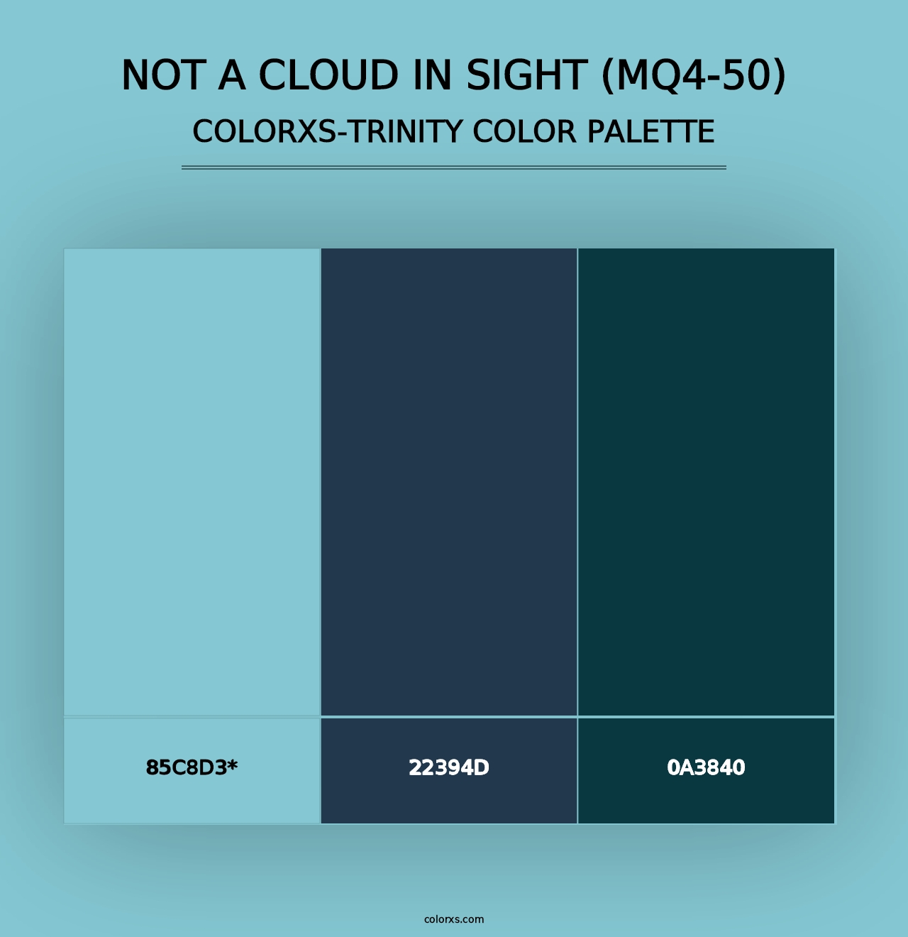 Not A Cloud In Sight (MQ4-50) - Colorxs Trinity Palette