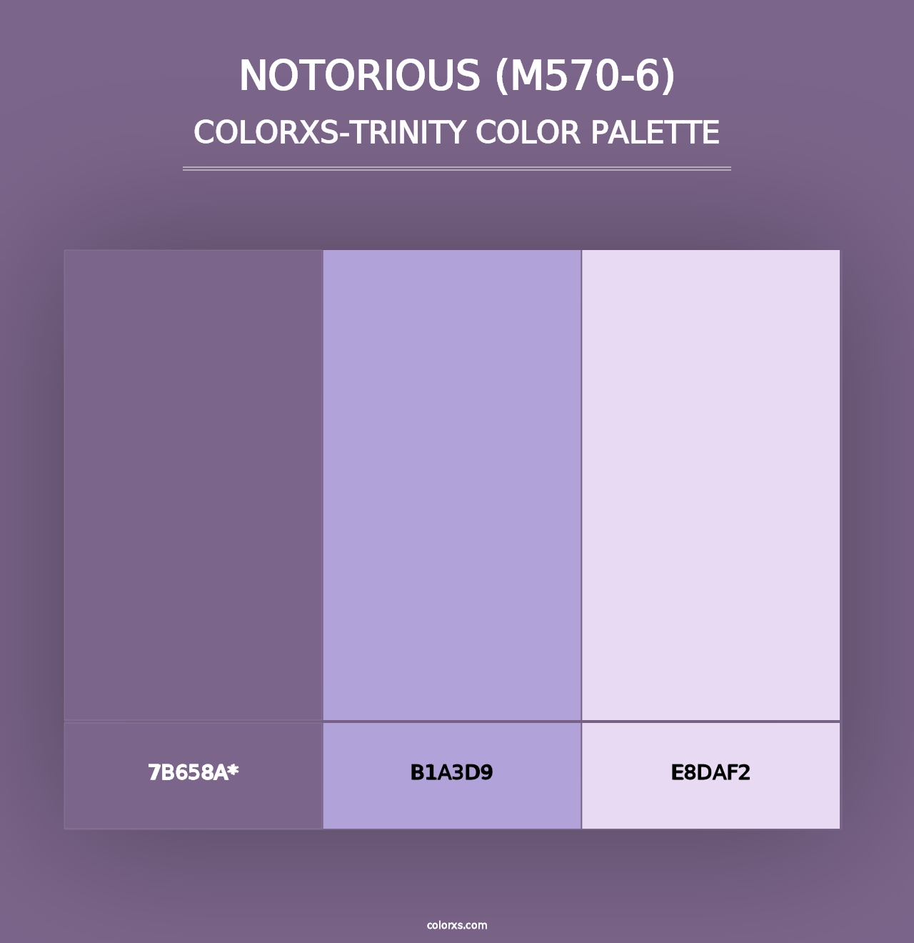 Notorious (M570-6) - Colorxs Trinity Palette