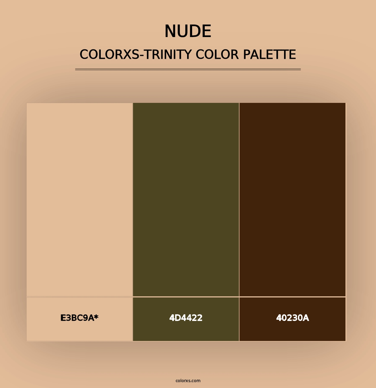 Nude - Colorxs Trinity Palette