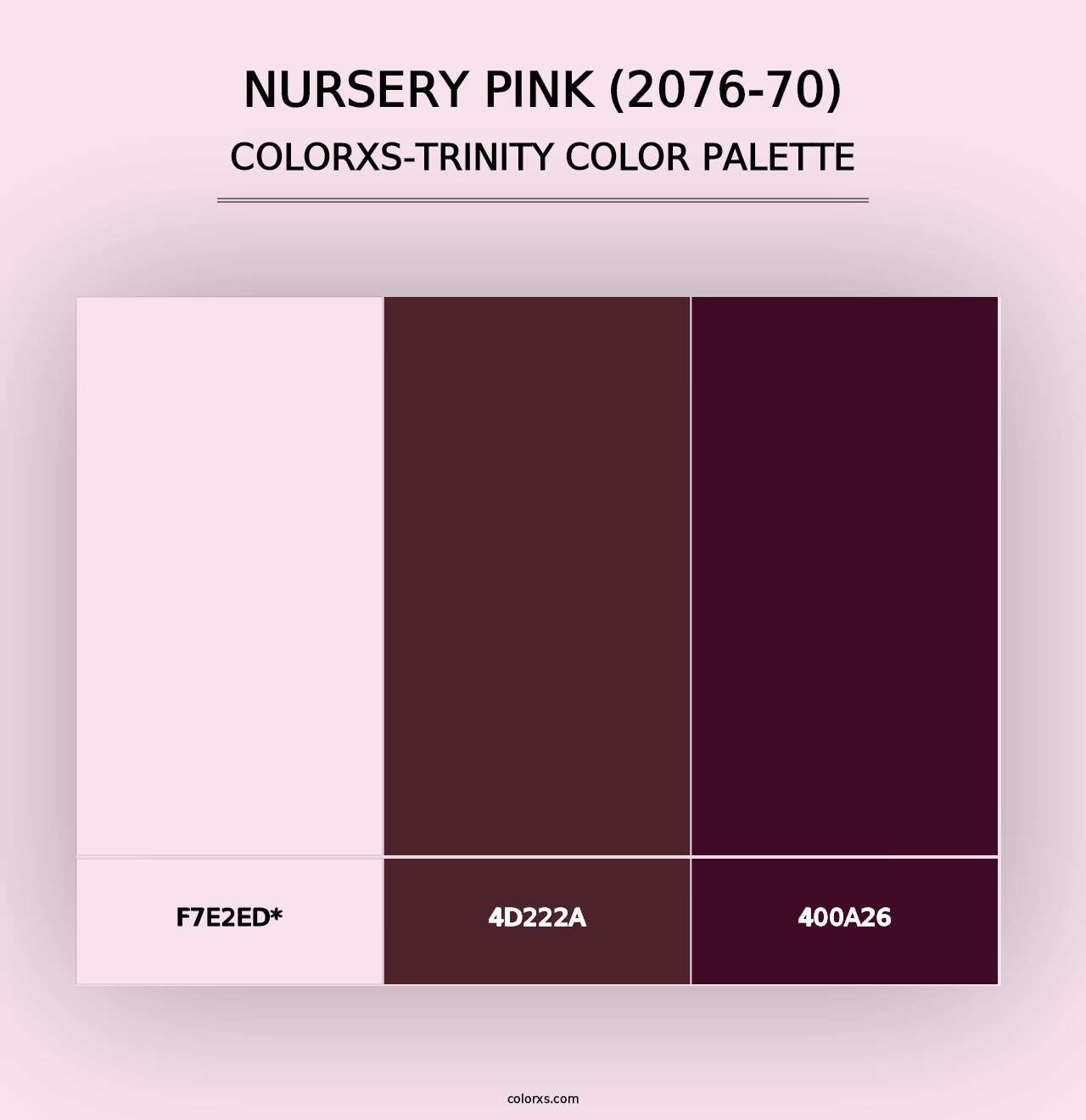 Nursery Pink (2076-70) - Colorxs Trinity Palette