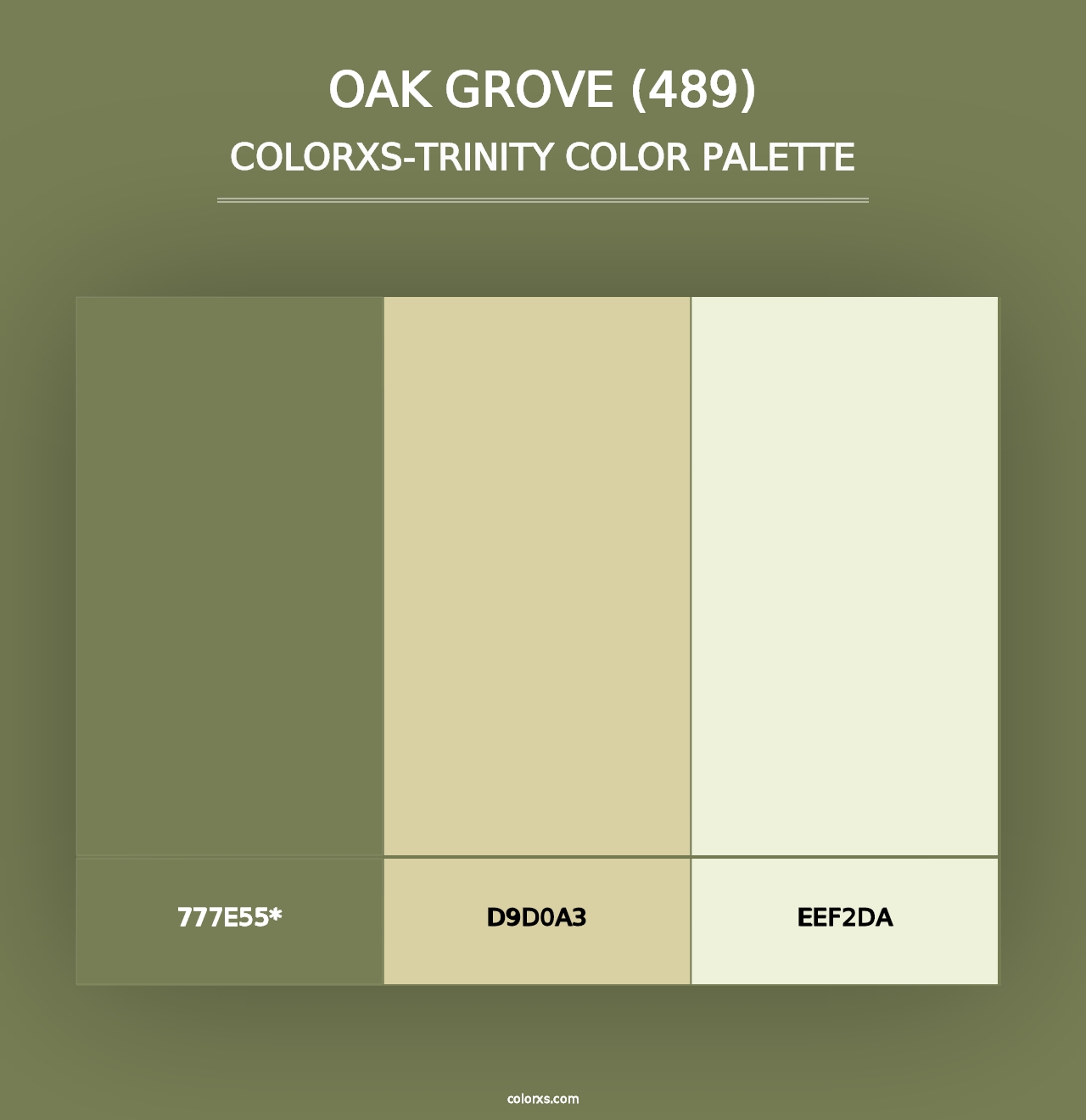 Oak Grove (489) - Colorxs Trinity Palette