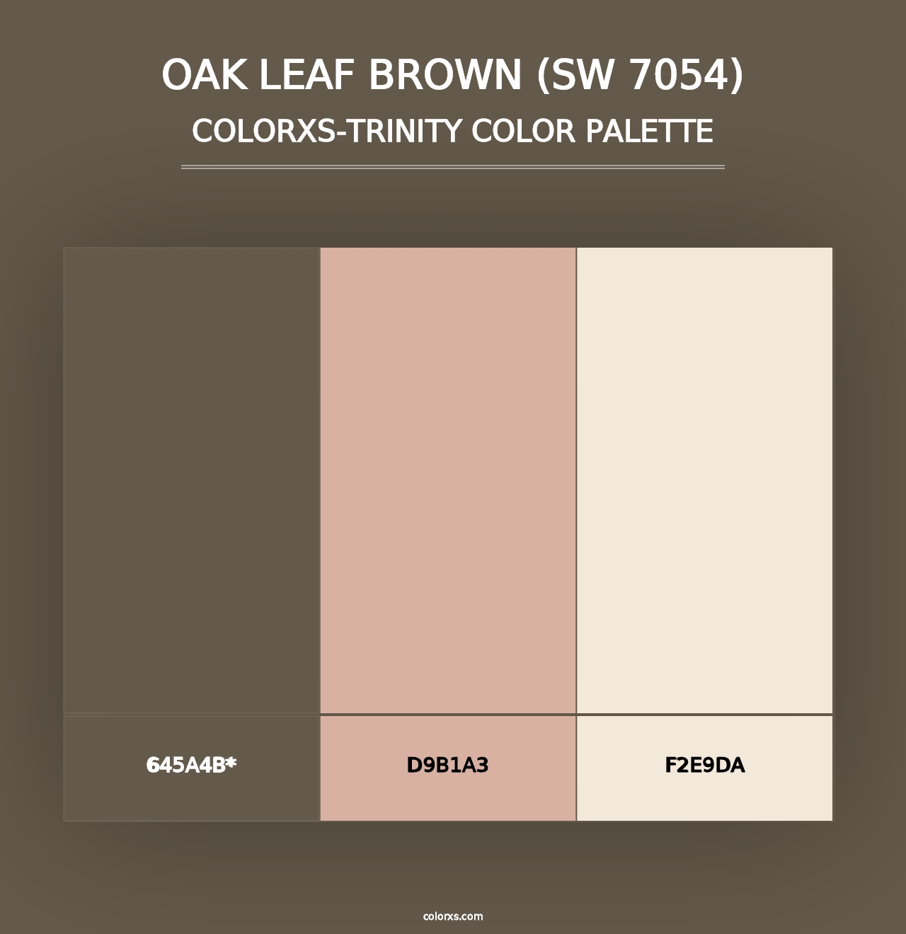 Oak Leaf Brown (SW 7054) - Colorxs Trinity Palette