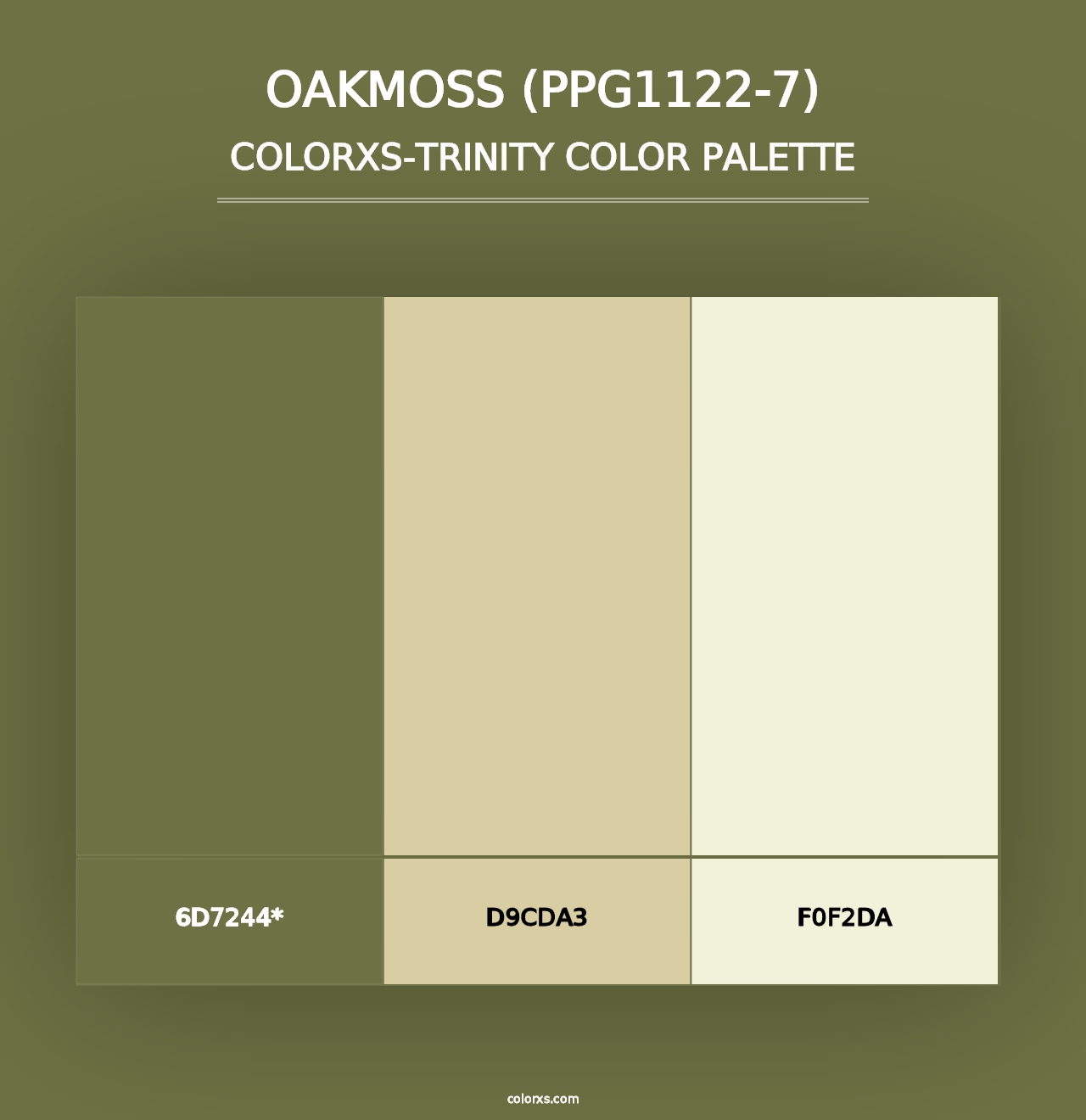 Oakmoss (PPG1122-7) - Colorxs Trinity Palette