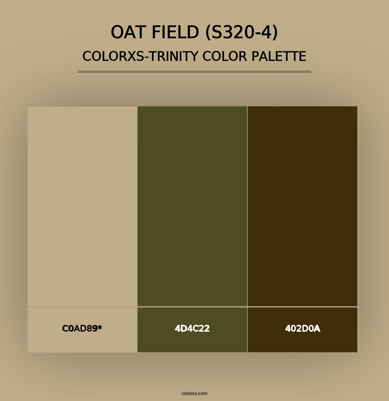 Oat Field (S320-4) - Colorxs Trinity Palette