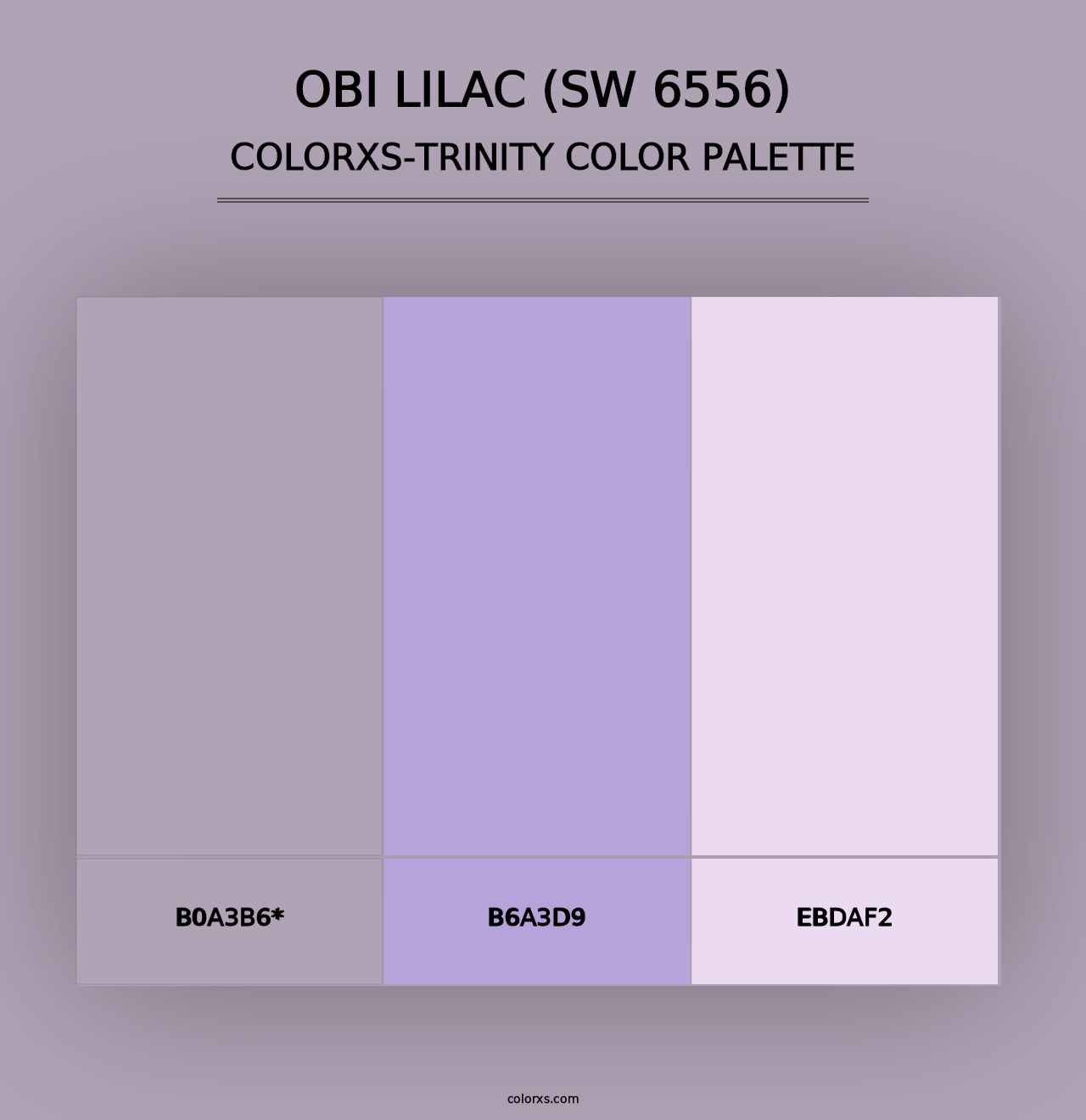 Obi Lilac (SW 6556) - Colorxs Trinity Palette