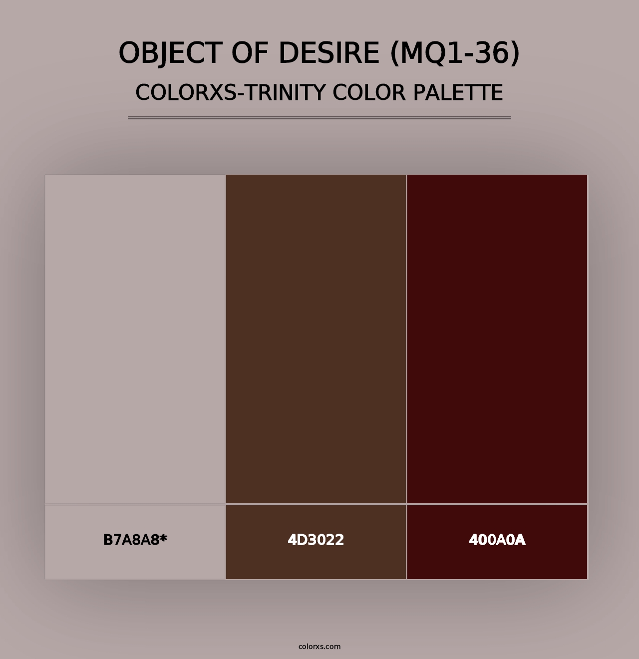 Object Of Desire (MQ1-36) - Colorxs Trinity Palette