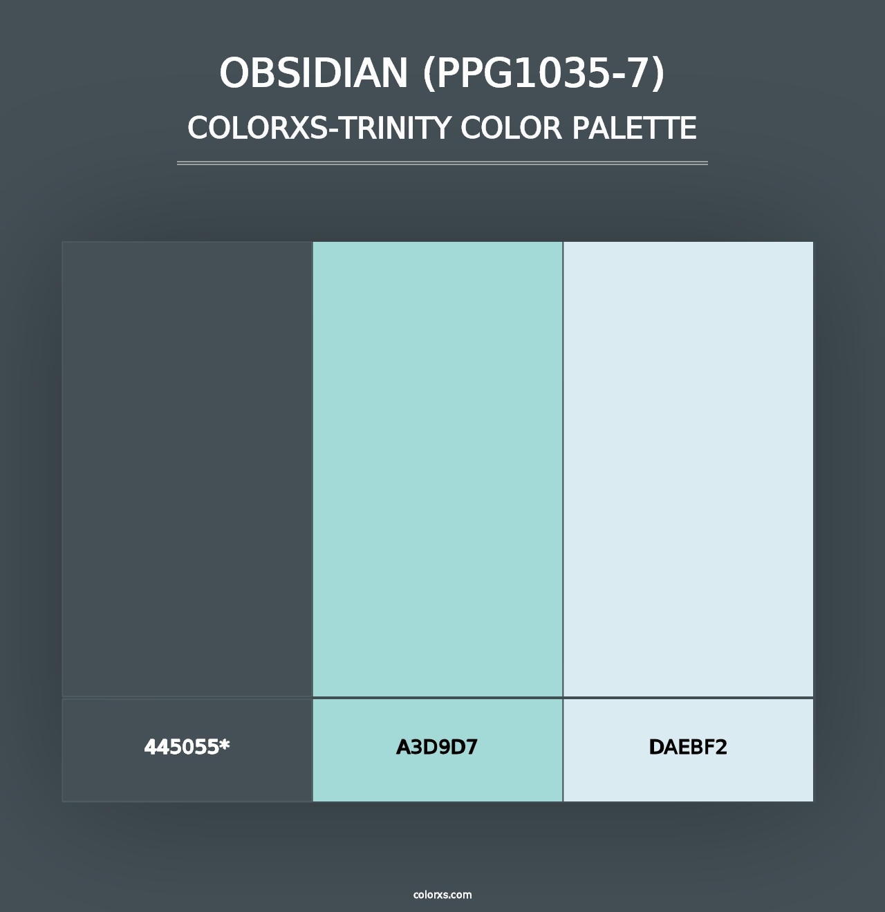 Obsidian (PPG1035-7) - Colorxs Trinity Palette