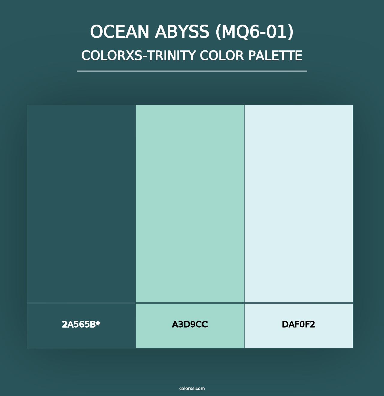 Ocean Abyss (MQ6-01) - Colorxs Trinity Palette